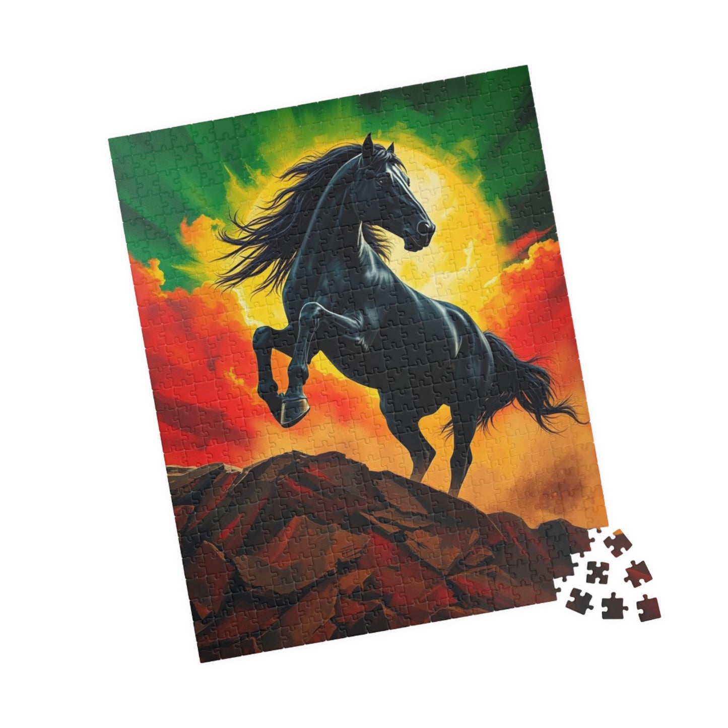 Majestic Horse Puzzle - 110, 252, 520, 1014-piece - Perfect for Horse Lovers, Mindfulness Activity, Family Game Night, Unique Gift Idea Puzzle The Puzzle Chest