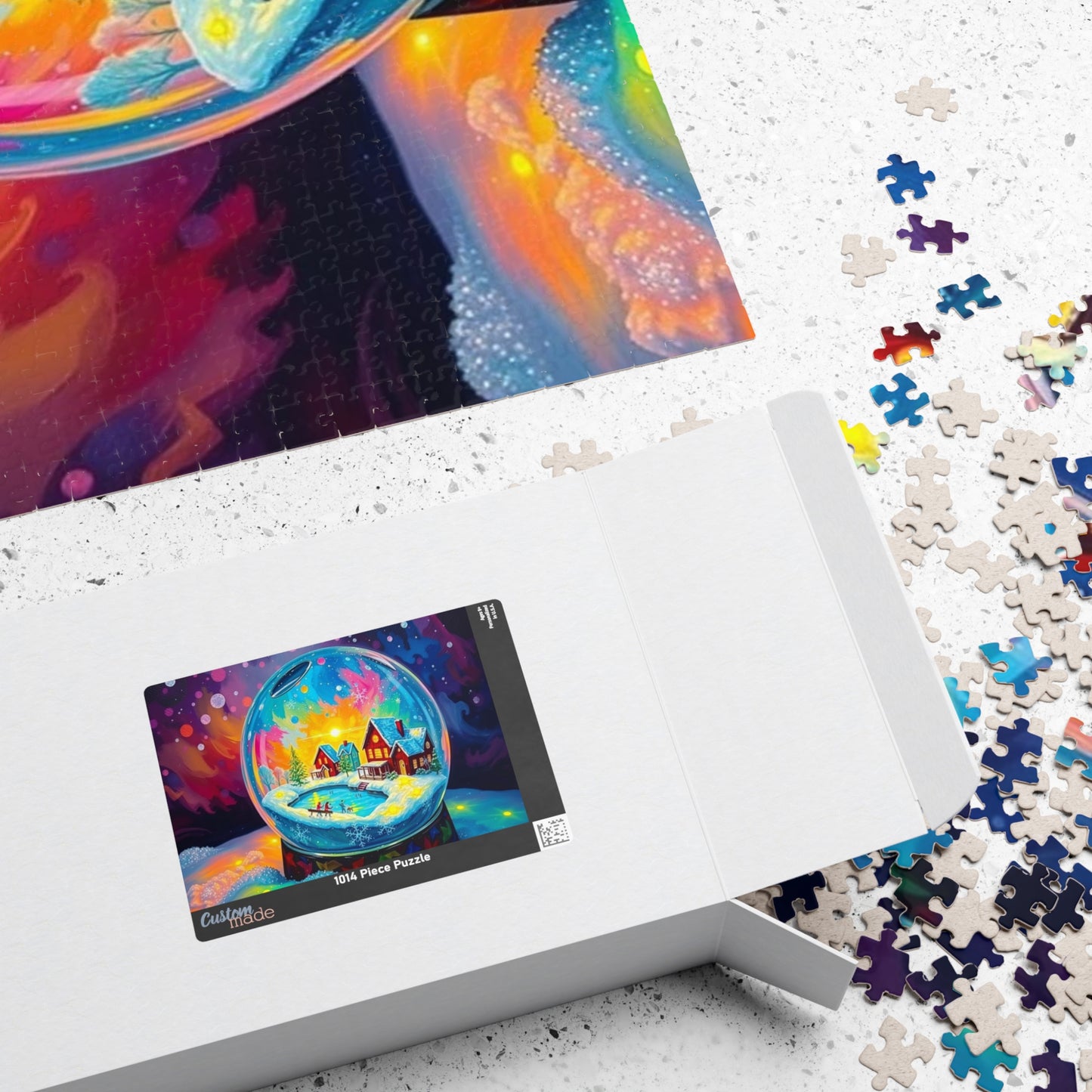Snow Globe World Jigsaw Puzzle, Winter Gift for Family Game Night, Holiday Fun, or Cozy Nights In, Seasonal Brain Teaser 110-1014 Pieces