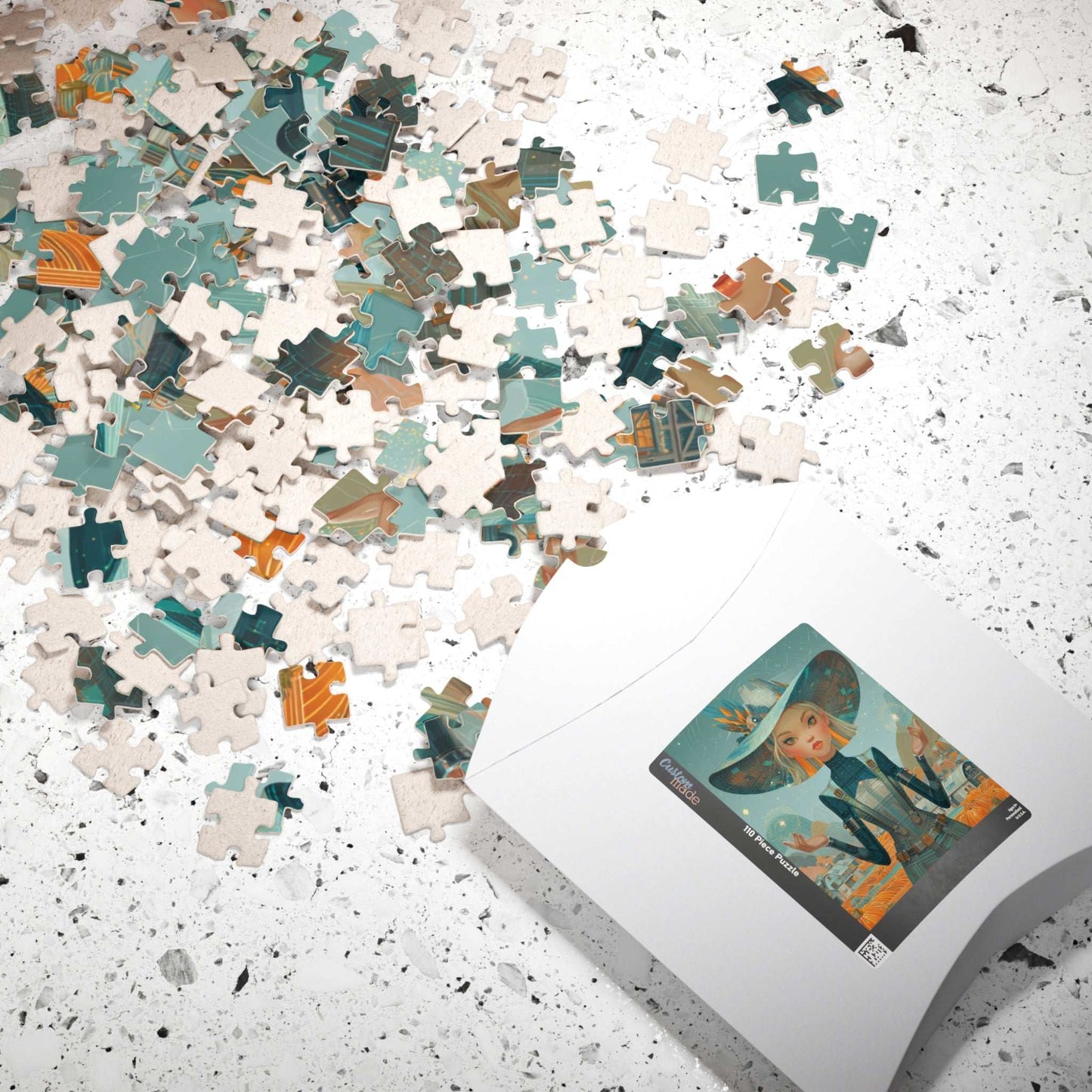 2030s Autumn Cowgirl Jigsaw Puzzle - Futuristic Farm, Fall Themed Gift for Family Fun, Cozy Nights, Thanksgiving, and Home Decor Puzzle The Puzzle Chest