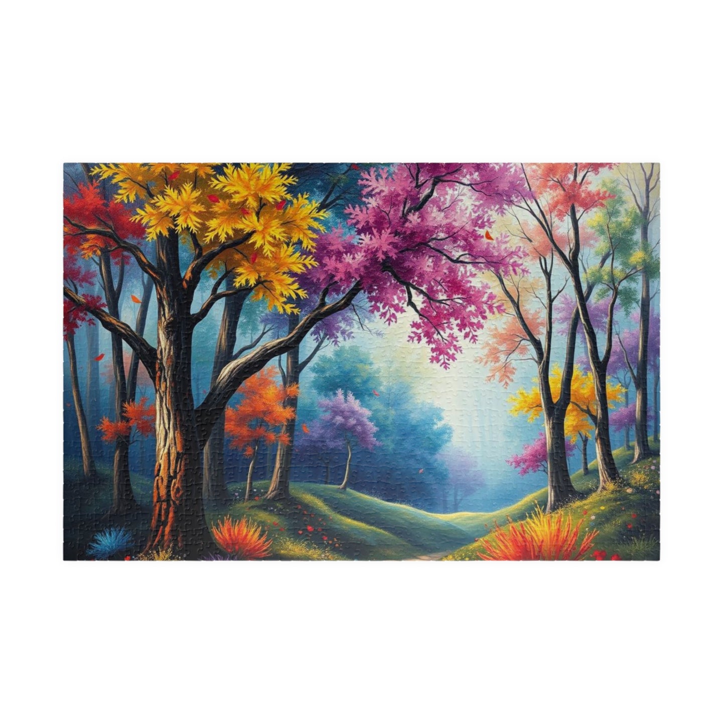 Autumn Forest Puzzle - 110, 252, 520, 1014-piece, Jigsaw Puzzle for Nature Lovers, Fall Decor, Family Activity, Gift for Puzzle Enthusiasts 1014 pcs (Horizontal) Puzzle The Puzzle Chest