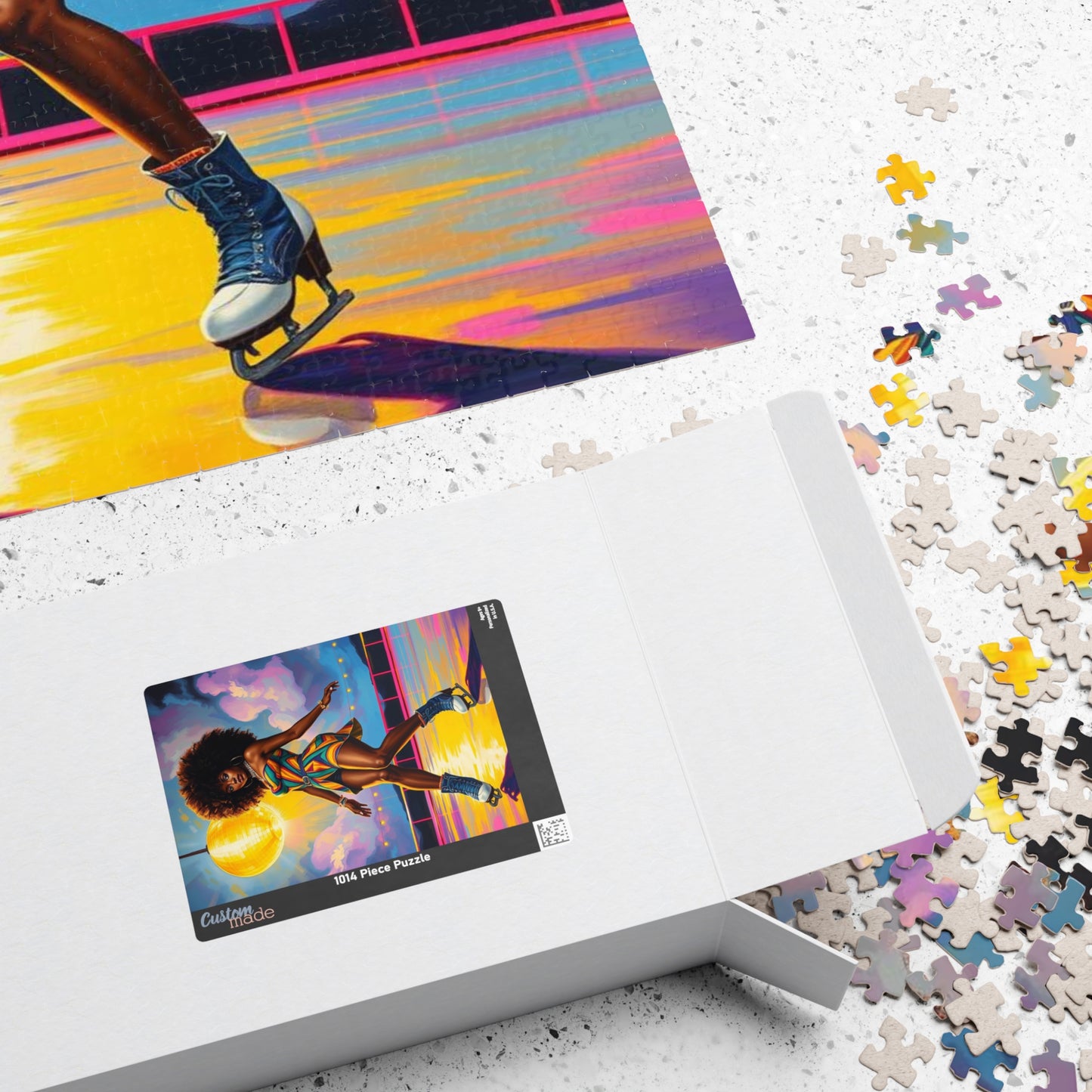 Retro Roller Skating Puzzle - Black Woman Jigsaw | Afrocentric Gift for Skating Enthusiast, Family Game Night, Nostalgic Home Entertainment Puzzle The Puzzle Chest
