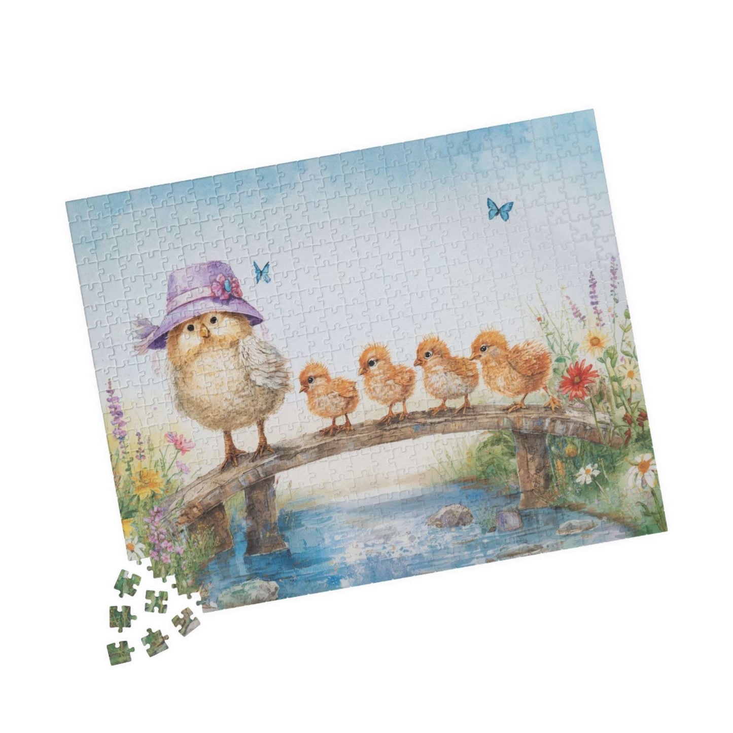 Great Chicken Parade Jigsaw Puzzle - Chick Family Marching, Ideal Game for Family Activity, Holiday Birthday Gift for Friend, Brain Teaser Puzzle The Puzzle Chest