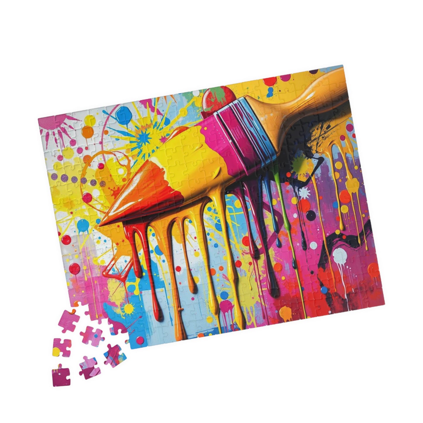 Vibrant Art Puzzle - Color Splash Pop Art Jigsaw, Fun Family Activity, Creative Gift for Art Lover, Home Entertainment, Relaxing Puzzle Time Puzzle The Puzzle Chest