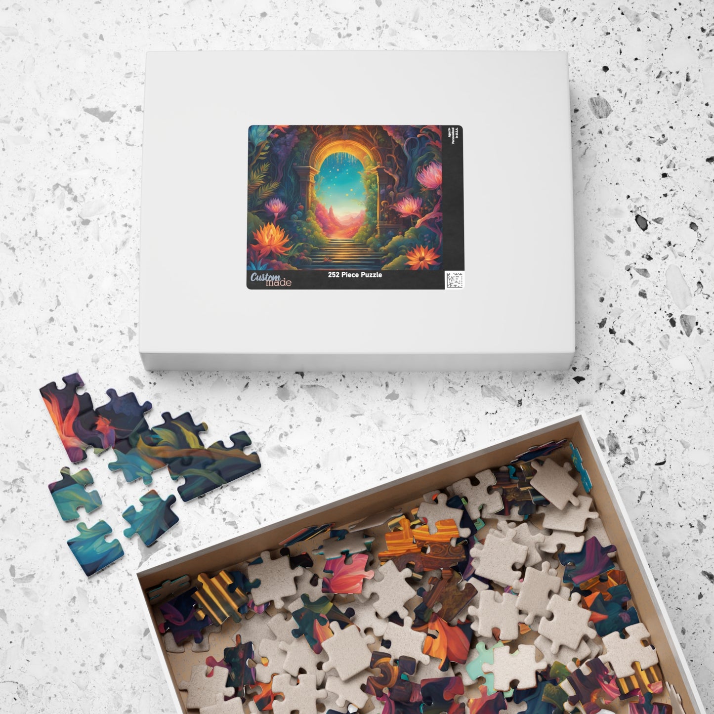 Fantasy Landscape Jigsaw Puzzle, Another World Portal 252 520 1014-Piece, Meditation Activity Stress Relief Game, Puzzle Lover Enthusiast Puzzle The Puzzle Chest