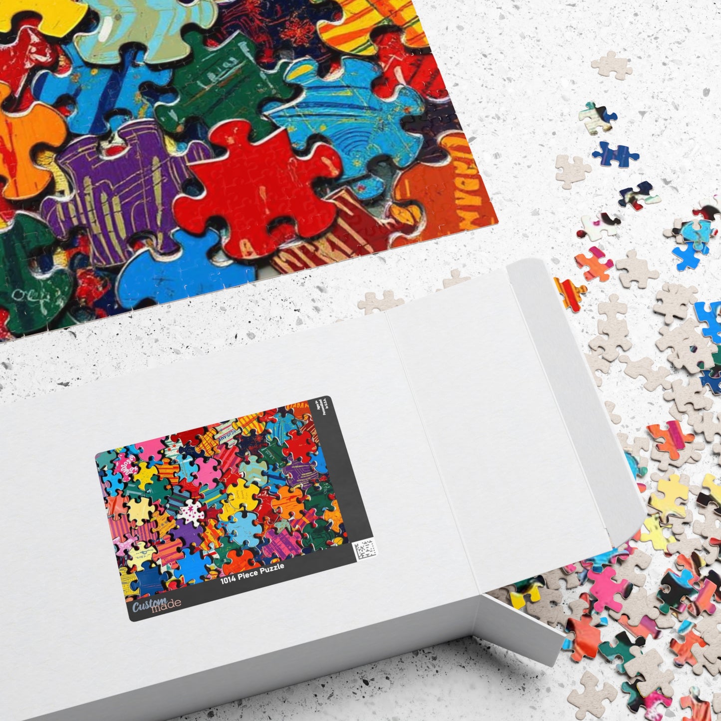 Chaotic Puzzle Piece Jigsaw Puzzle, Challenging Collage Art Game Ideal for Family Bonding Time, Adult Solo Fun, Friend Gift for Puzzle Lover Puzzle The Puzzle Chest