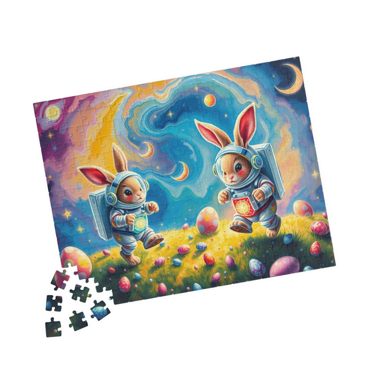 Space Bunny Jigsaw Puzzle - Whimsical Fun Family Activity or Solo Fun, Perfect Gift for Easter Puzzle The Puzzle Chest