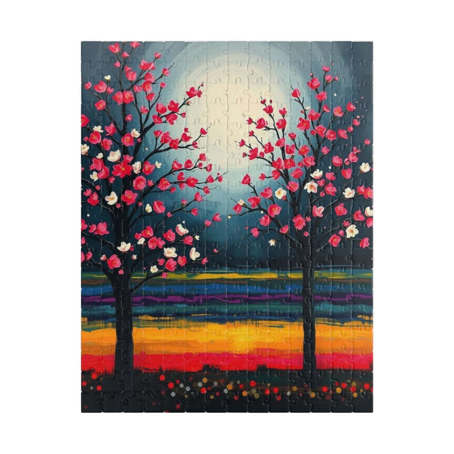 Colorful Landscape Jigsaw Puzzle, Home Activity, Gift for Nature Lover and Friends, Family Game Night Brain Teaser, Unique Wall Art 252 pcs (Vertical) Puzzle The Puzzle Chest
