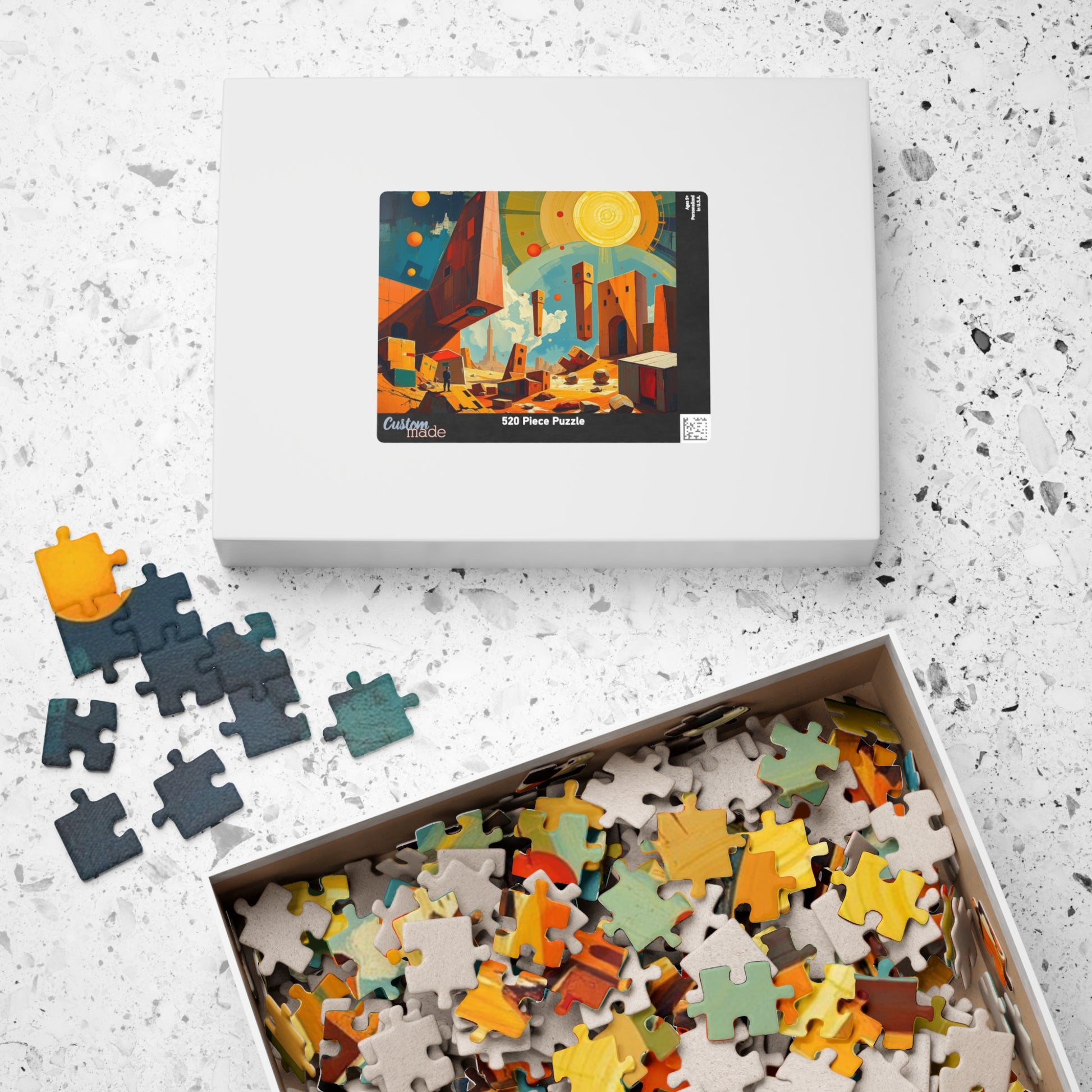 Cosmic Adventure Puzzle, Abstract Art Jigsaw Puzzle Game for Space Lovers Puzzle The Puzzle Chest