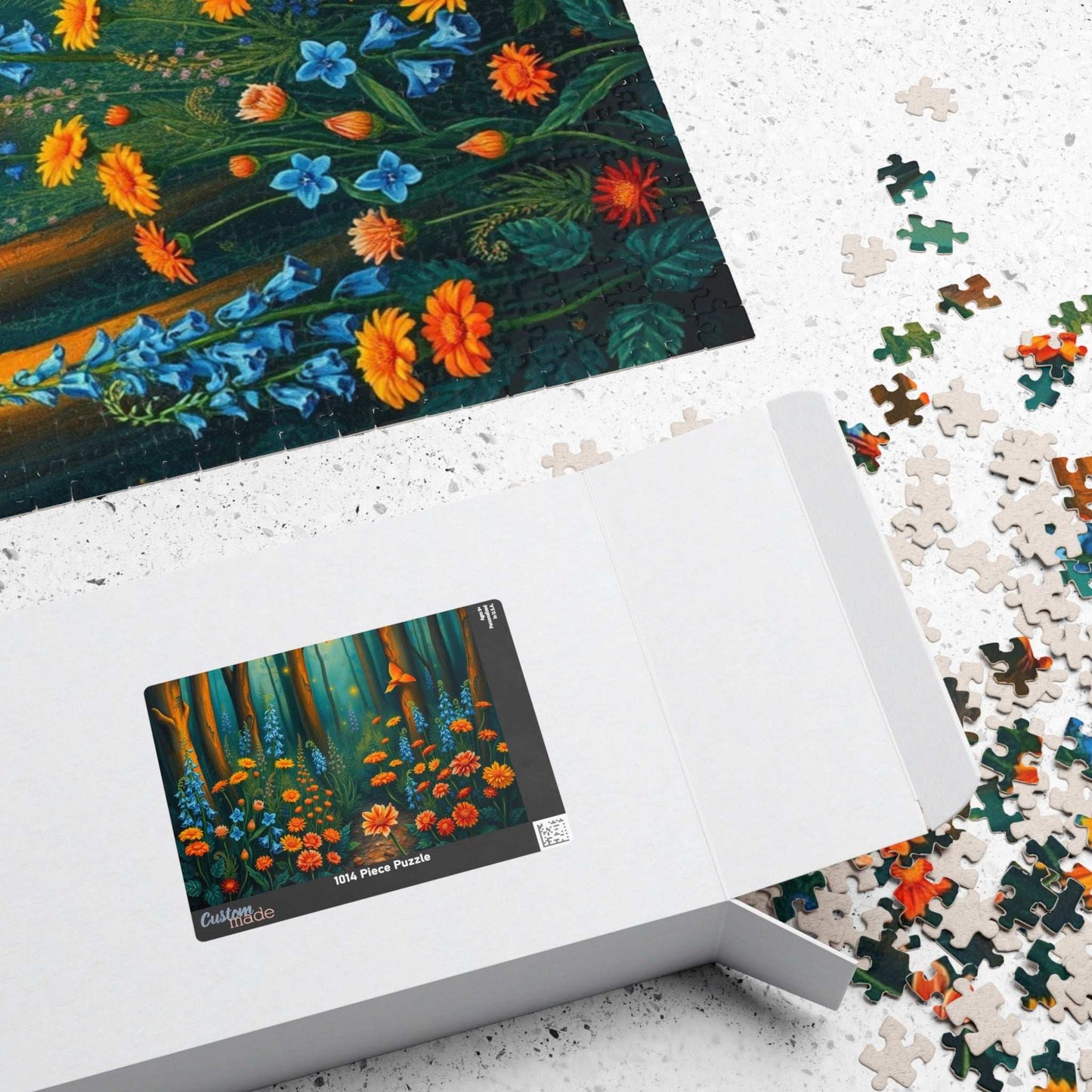 Enchanting Forest Puzzle | Floral Landscape Jigsaw Game for Adult | Nature Lover Gift, Indoor Game, Home Entertainment, Mindfulness Activity Puzzle The Puzzle Chest
