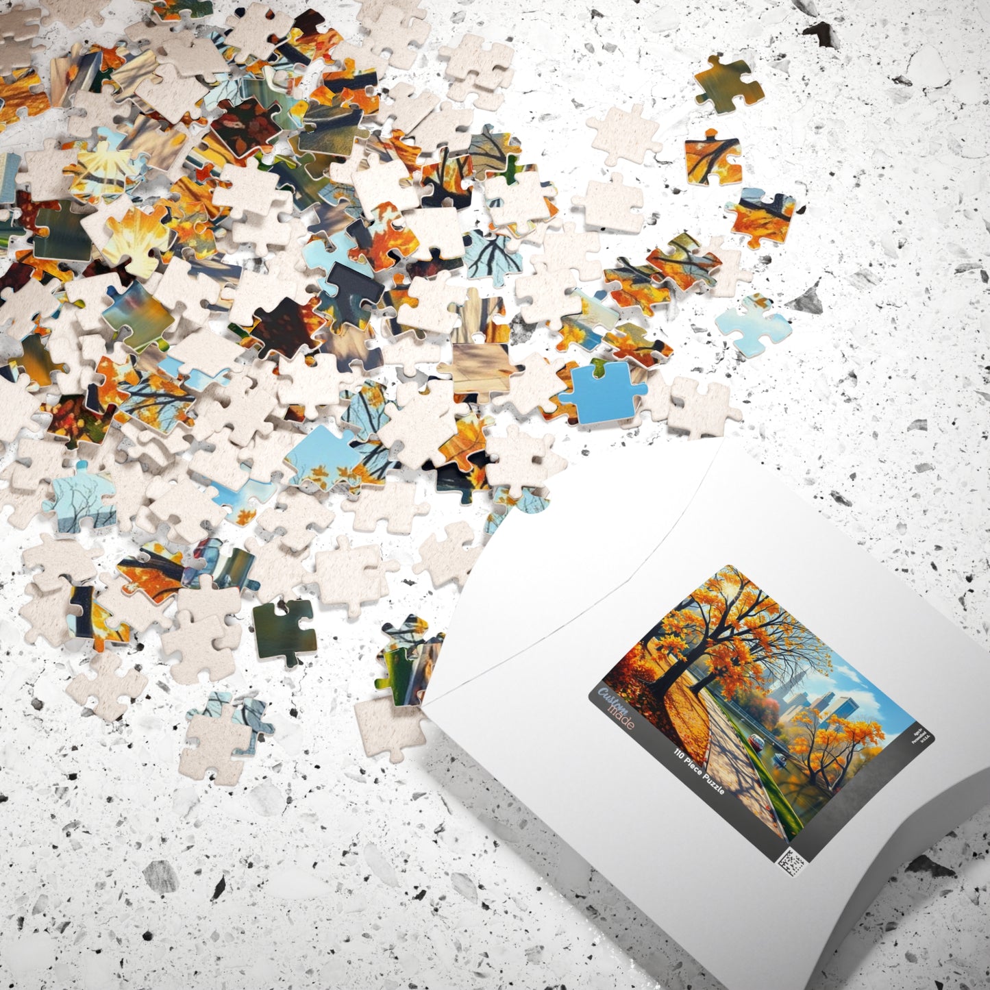 Central Park Autumn Landscape Puzzle, Nature Themed Jigsaw Game, Mindfulness Activity, Family Game Night, Puzzle Lover Gift Brain Teaser Puzzle The Puzzle Chest