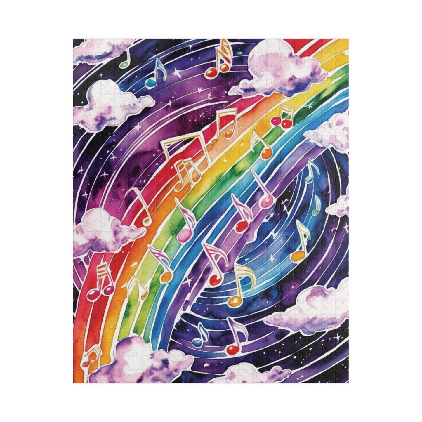 Musical Galaxy Puzzle, Music Nebula Trippy Jigsaw, Music Lover Unique Gift Idea, Mindfulness Activity, Relaxing Hobby, Family Entertainment 520 pcs (Vertical) Puzzle The Puzzle Chest