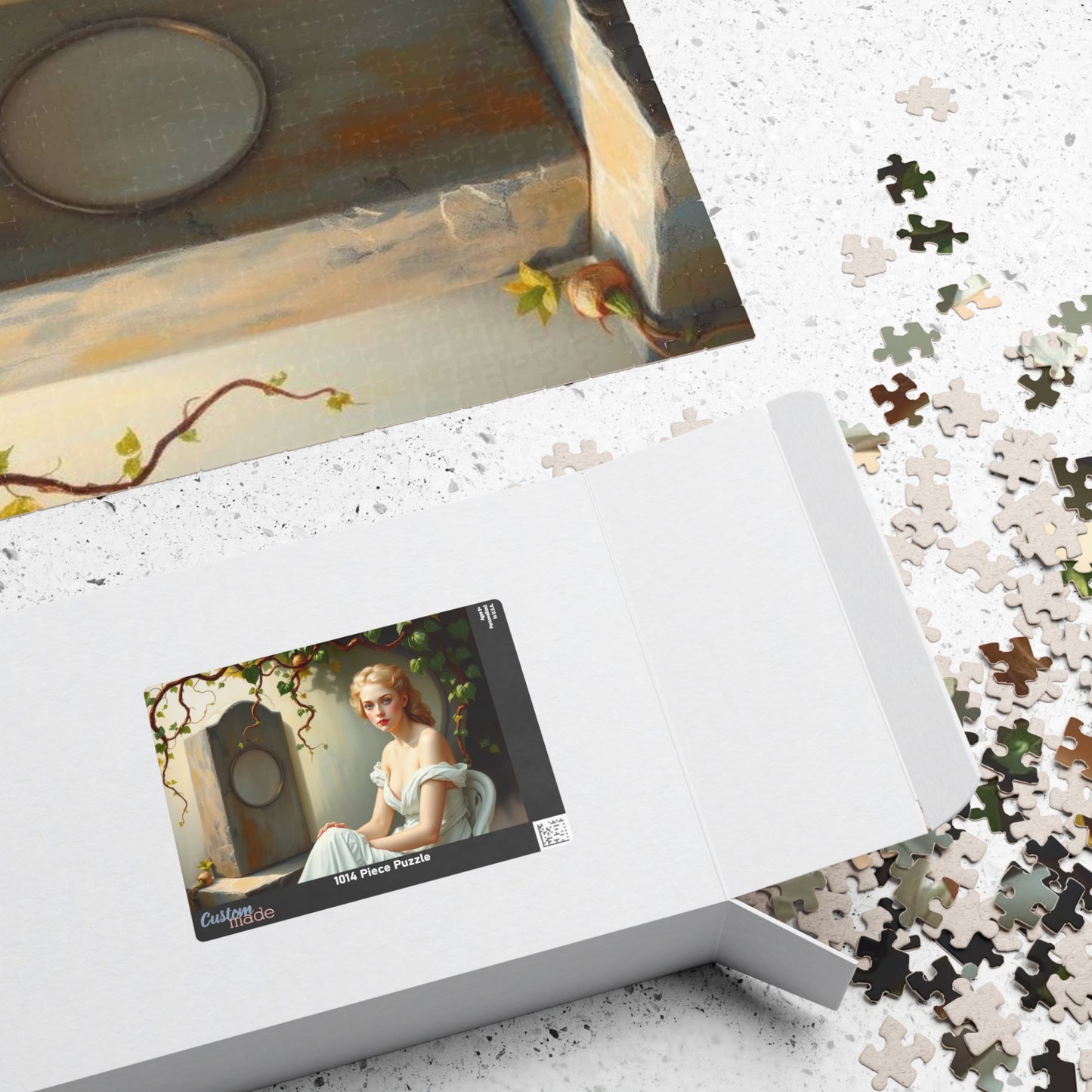 Mourner's Vigil Gothic Jigsaw Puzzle - Woman at Cemetery, Gothic Art Print, Dark Romantic Fantasy Gift for Art Lovers and Puzzle Collectors Puzzle The Puzzle Chest