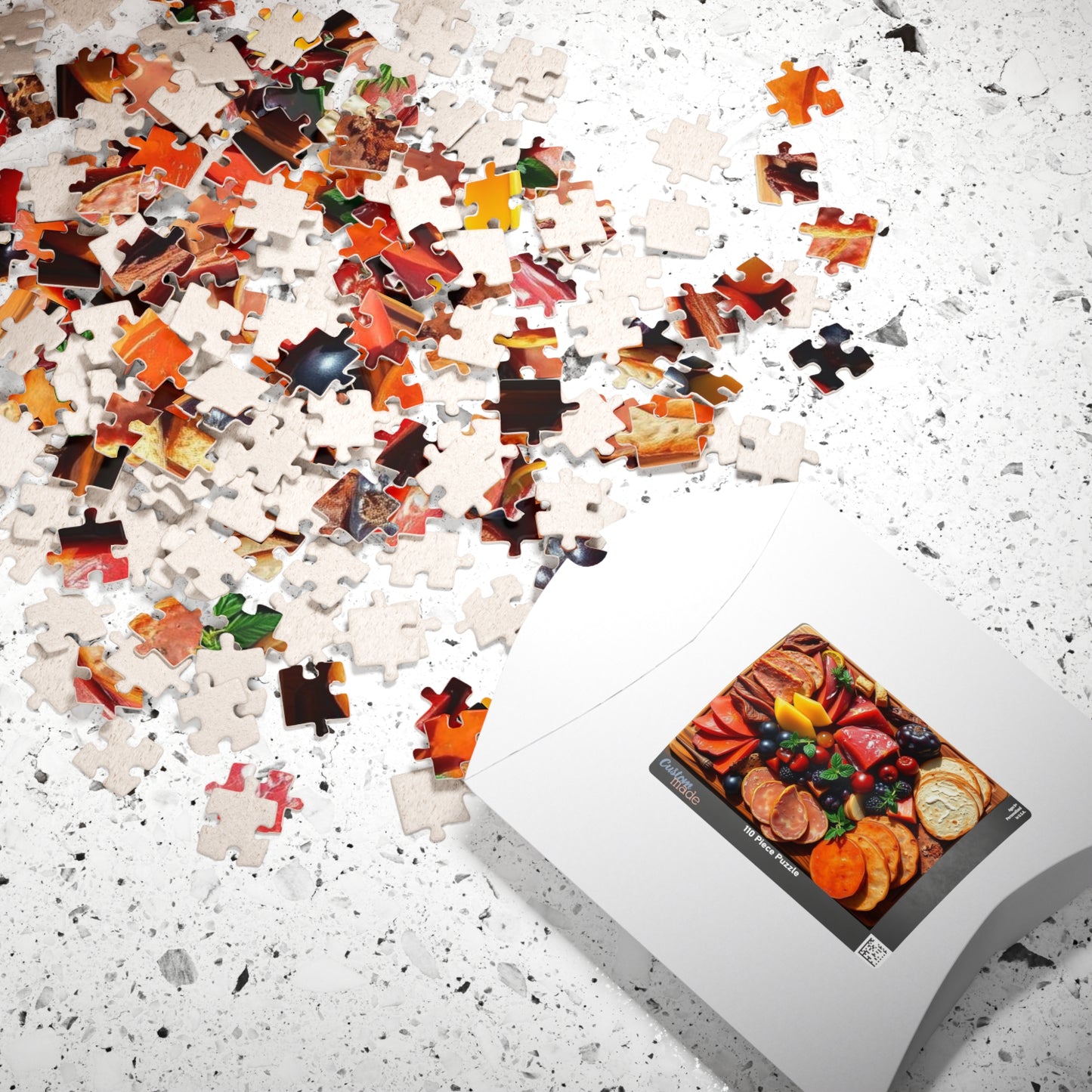Gourmet Charcuterie Jigsaw Puzzle, Food Lover Gift, Family Game Night Brain Teaser, Unique Home Entertainment, Kitchen Table Activity Puzzle The Puzzle Chest