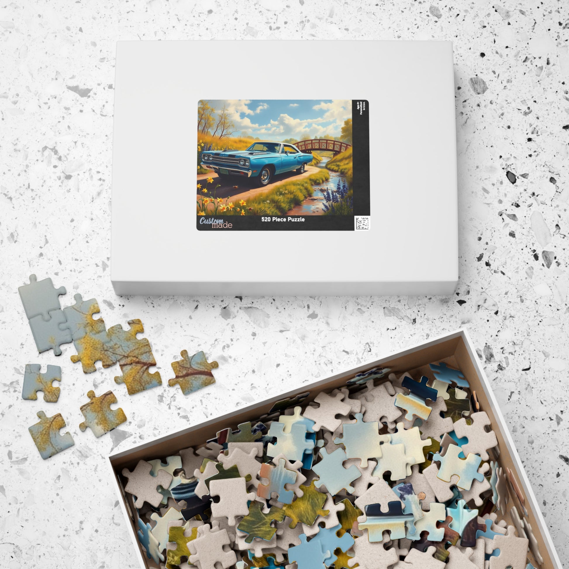 Vintage Car Jigsaw Puzzle - Nostalgic Artwork 1969 Road Runner Puzzle The Puzzle Chest