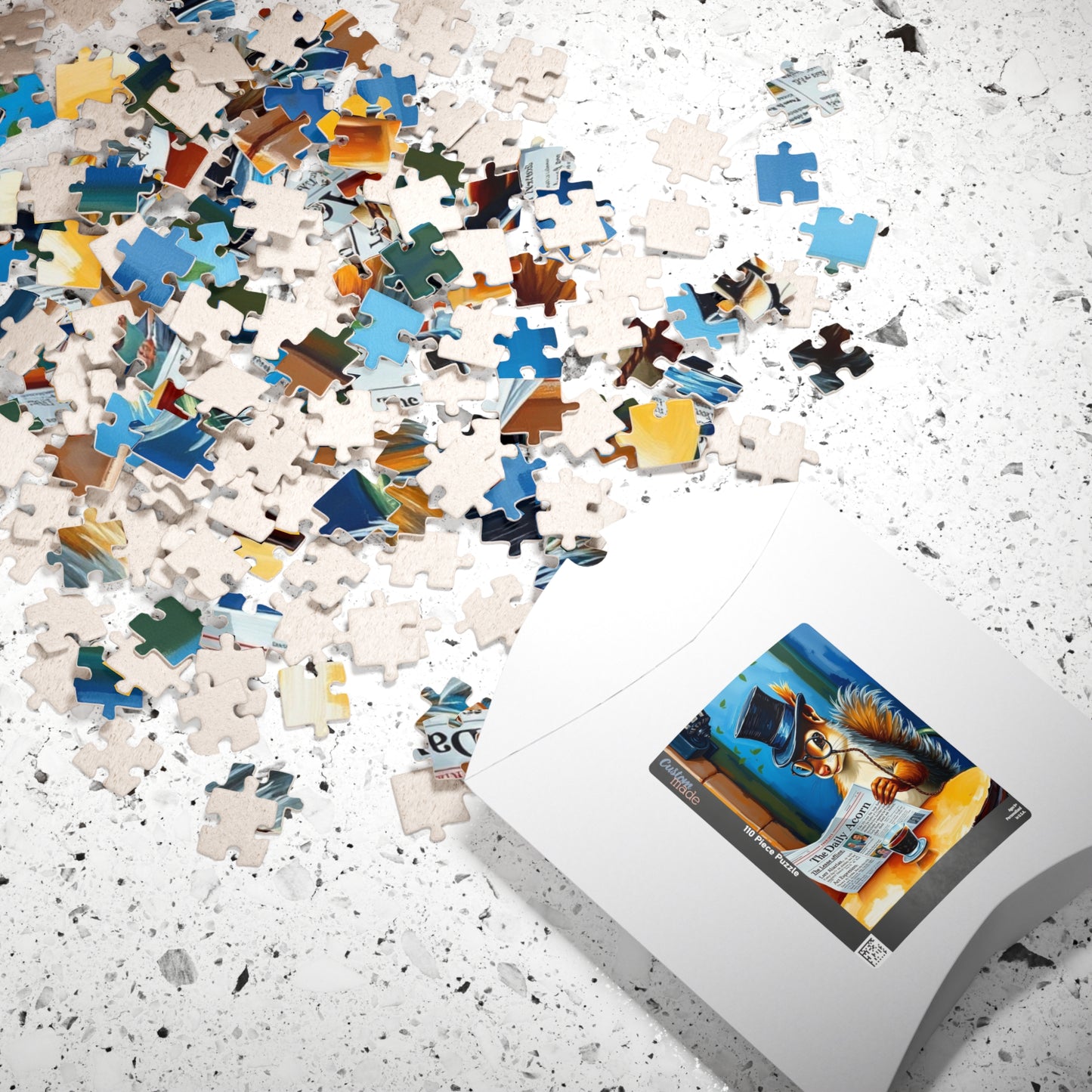 Charming Squirrel Jigsaw Puzzle - Cozy Vibes, Perfect for Family Fun Nights, Gifts, Home Entertainment, Animal Lovers, Puzzle Enthusiasts Puzzle The Puzzle Chest