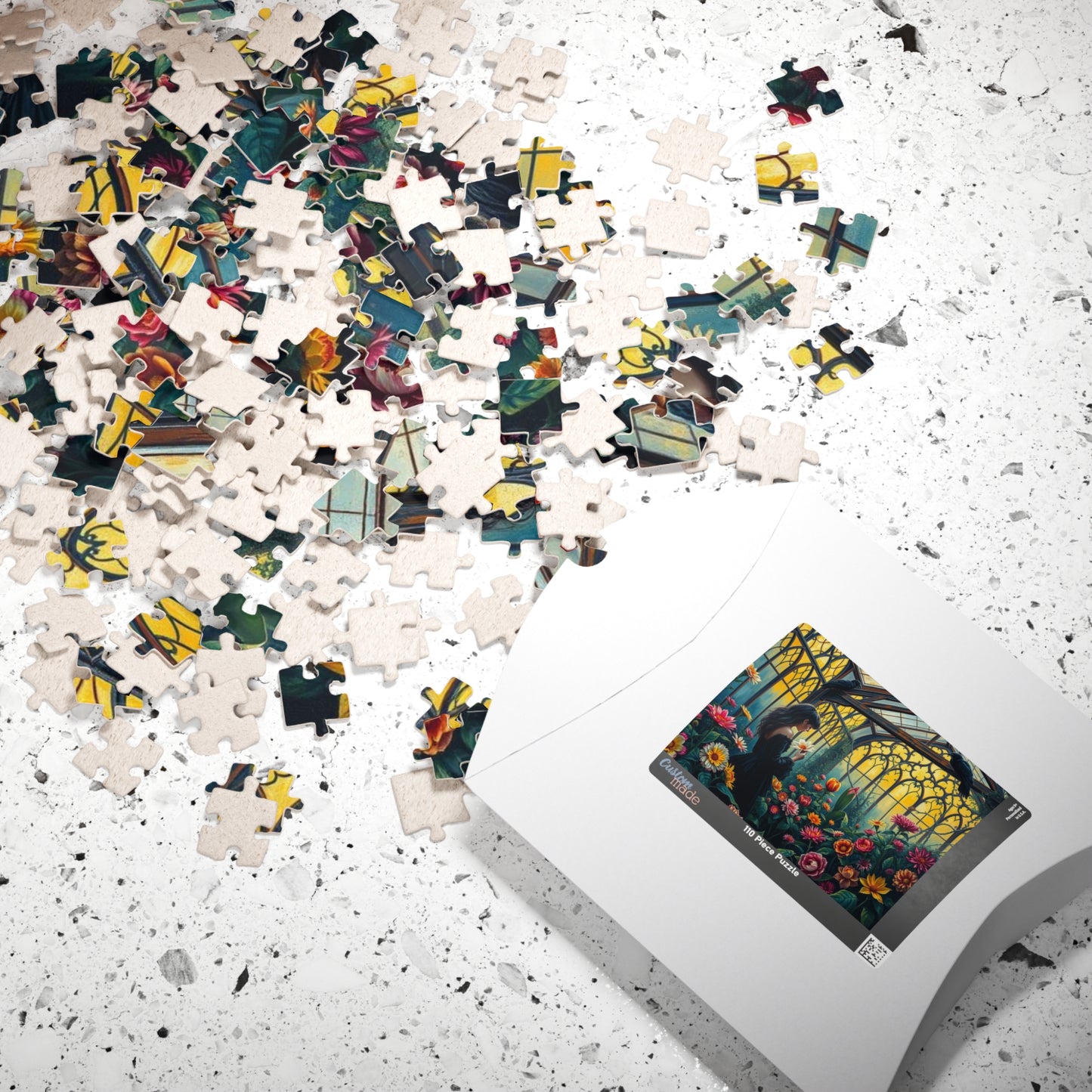 Twilight Flora Jigsaw Puzzle - A Gothic Garden, Gothic Greenhouse Game for Adult Dark Art Puzzle Lovers, Creative Gift for All Occasions