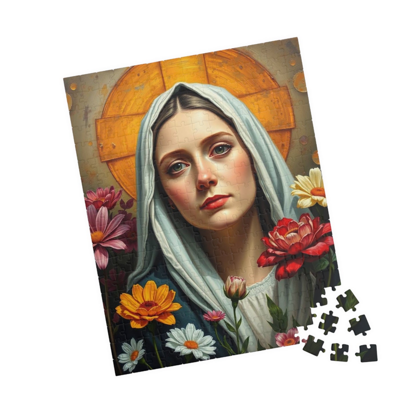 Jigsaw Puzzle, Catholic Saint Therese Flower Garden, 110 252 520 1014 Piece, Religious Gift Idea, Mindfulness Activity, Family Bonding Puzzle The Puzzle Chest