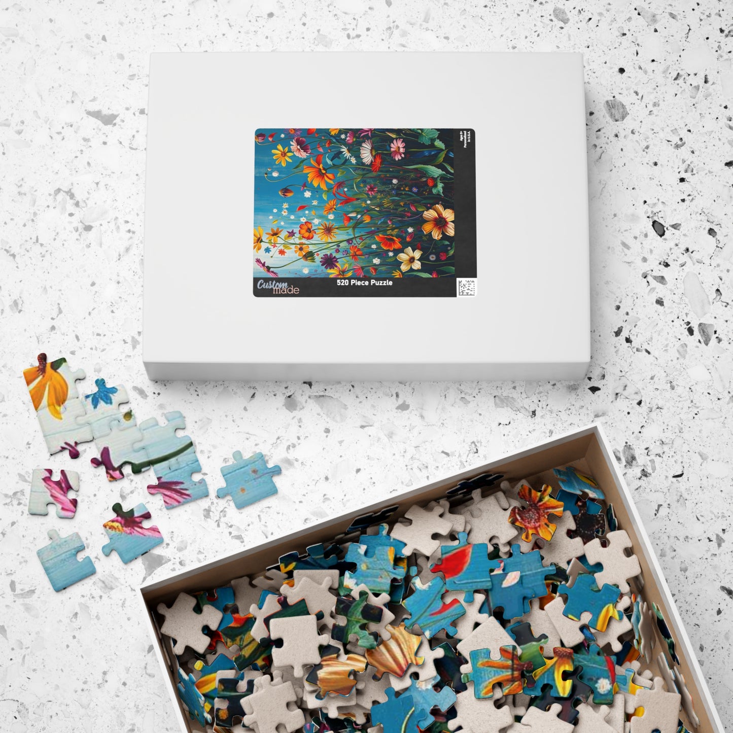 Floral Wildflower Jigsaw Puzzle, 110-1014 piece, Fun Family Activity, Unique Spring Gift for Friend Birthday Holiday, Puzzle Enthusiast Puzzle The Puzzle Chest