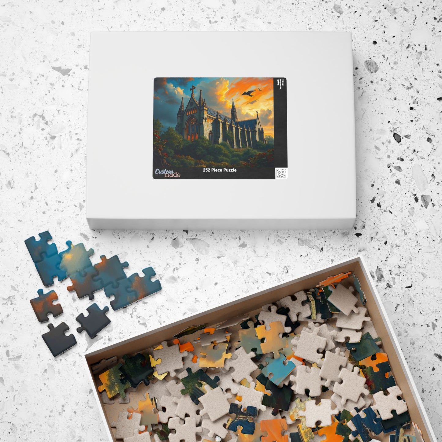 Abbey in the Wildwood Jigsaw Puzzle - Gothic Puzzle Landscape, 1000-Piece Puzzle Art for Solo Fun, Gift for Puzzle Lovers, Indoor Activity Puzzle The Puzzle Chest