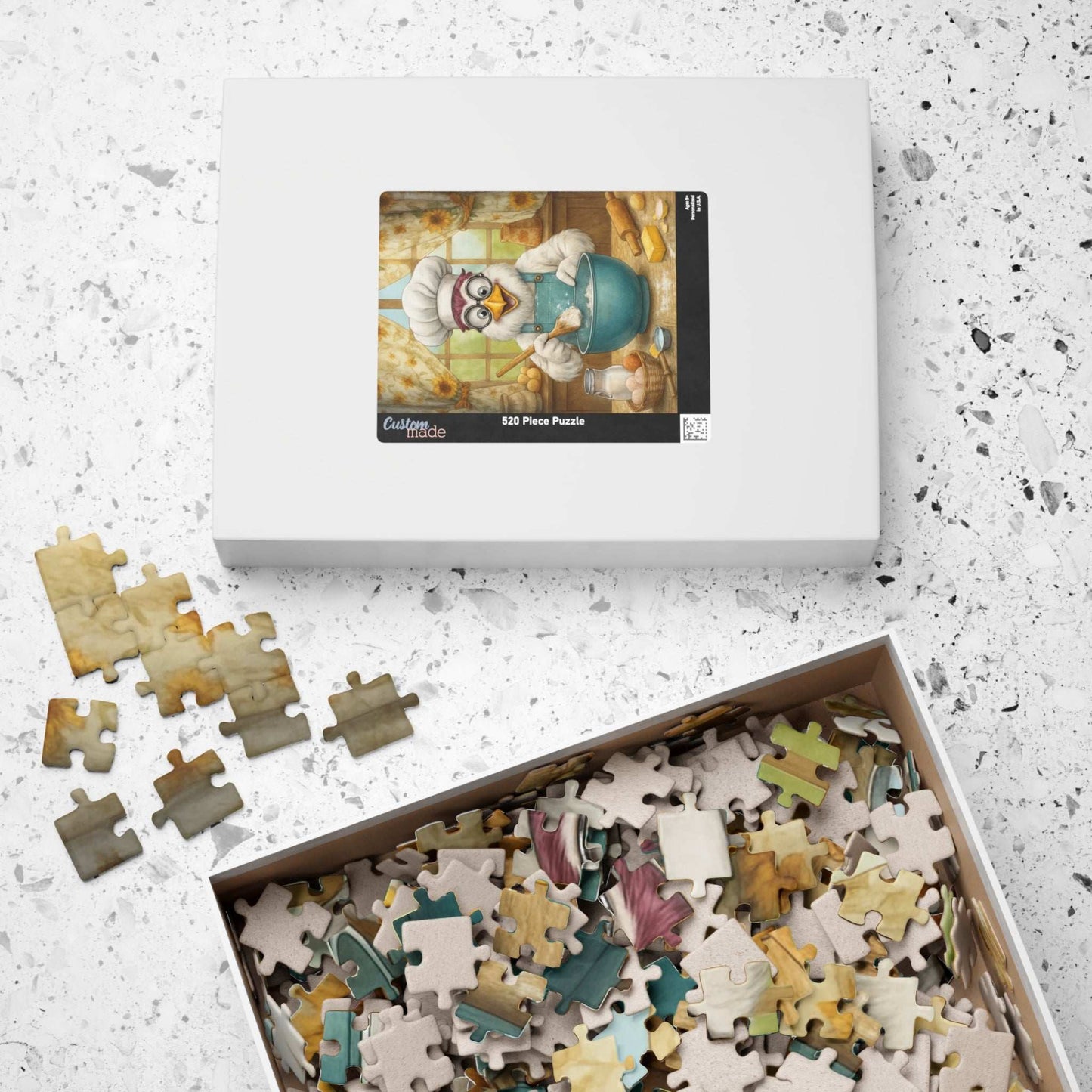 Chicken Chef Jigsaw Puzzle, Bird Puzzle Ideal for Fun Family Activity, Gifts for Puzzle Lovers, Home Entertainment, Brain Teaser Puzzle The Puzzle Chest