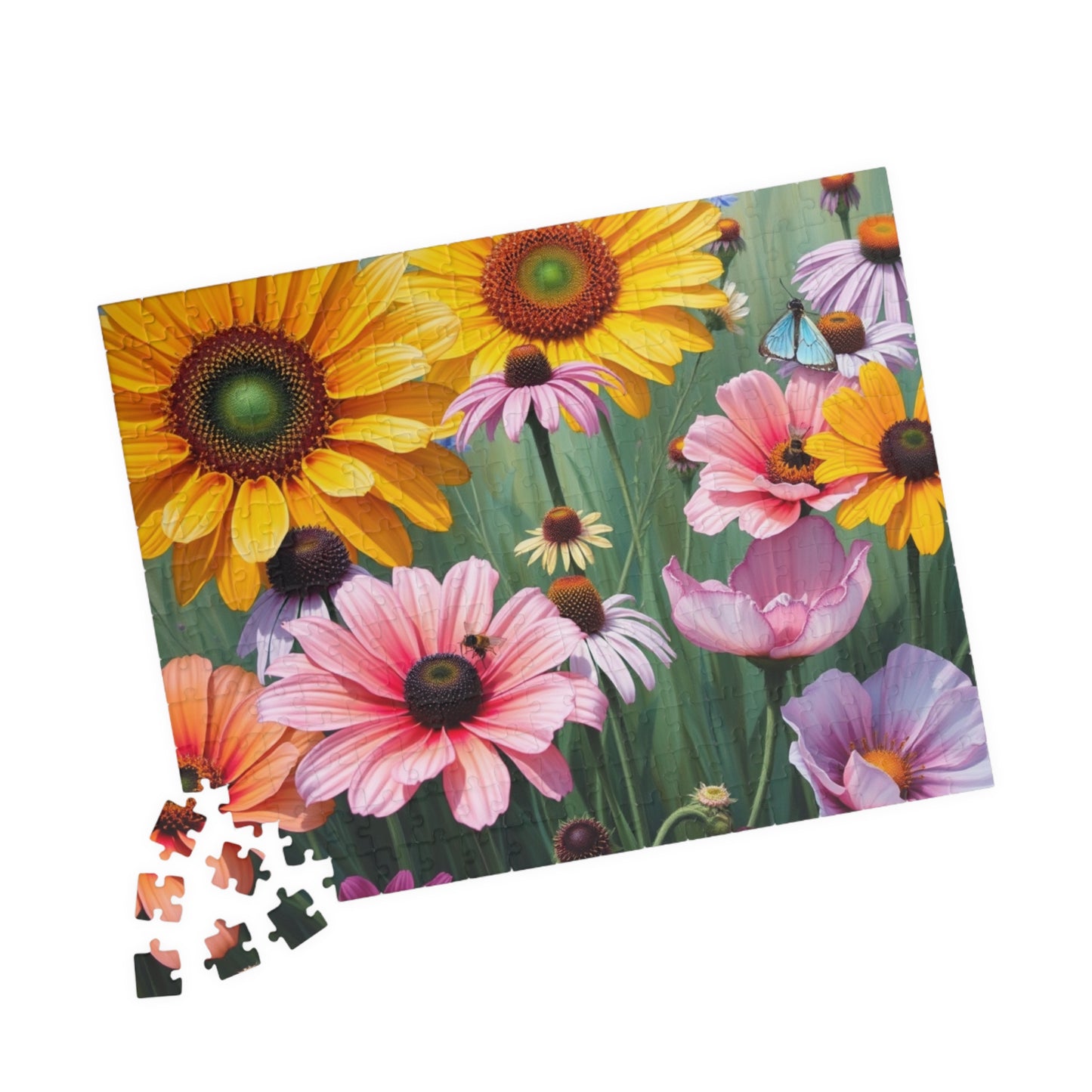 Floral Delight Jigsaw Puzzle - 110-1014 Piece | Perfect Gift for Nature Lover, Home Entertainment, Mindfulness Activity, Indoor Game Puzzle The Puzzle Chest