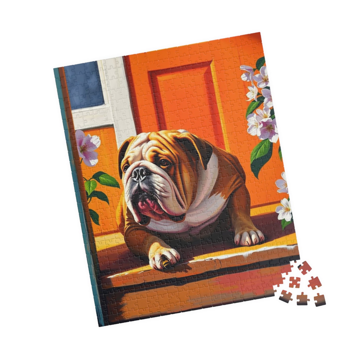 Bulldog Jigsaw Puzzle - Pet Themed Activity, Perfect for Family Fun, Creative Home Entertainment, Gift for Friends and Dog Lovers Puzzle The Puzzle Chest