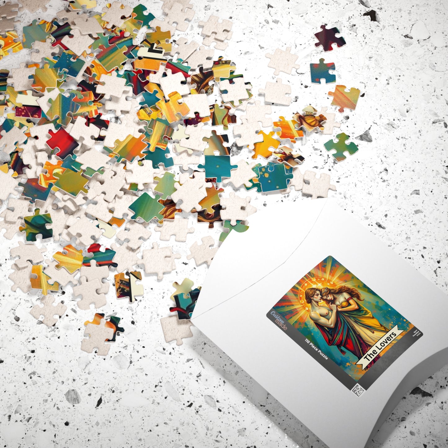 The Lovers Tarot Puzzle: Romantic Jigsaw for Couples