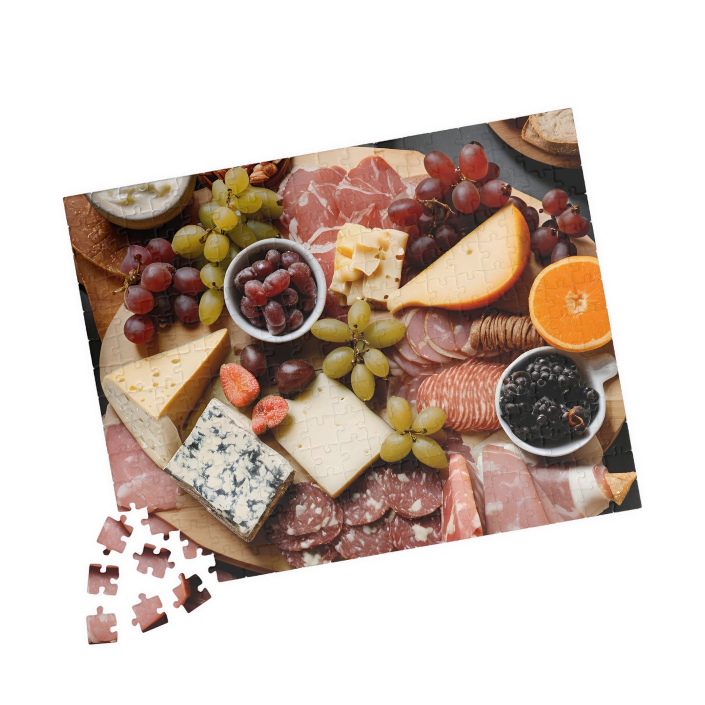 Gourmet Cheese and Charcuterie Puzzle, Fun Family Activity, Puzzle Gift for Food Lovers, Perfect for Game Night, Evening Gatherings, 110-1014 Puzzle The Puzzle Chest
