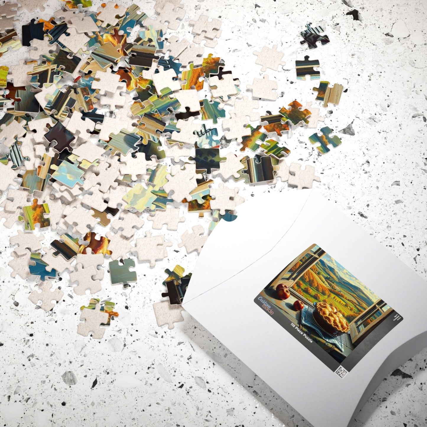 Autumn Landscape Puzzle - Food Jigsaw, Cozy Home Entertainment, Family Game Night Activity, Gift for Puzzle Lovers and Foodies, Fall Decor Puzzle The Puzzle Chest