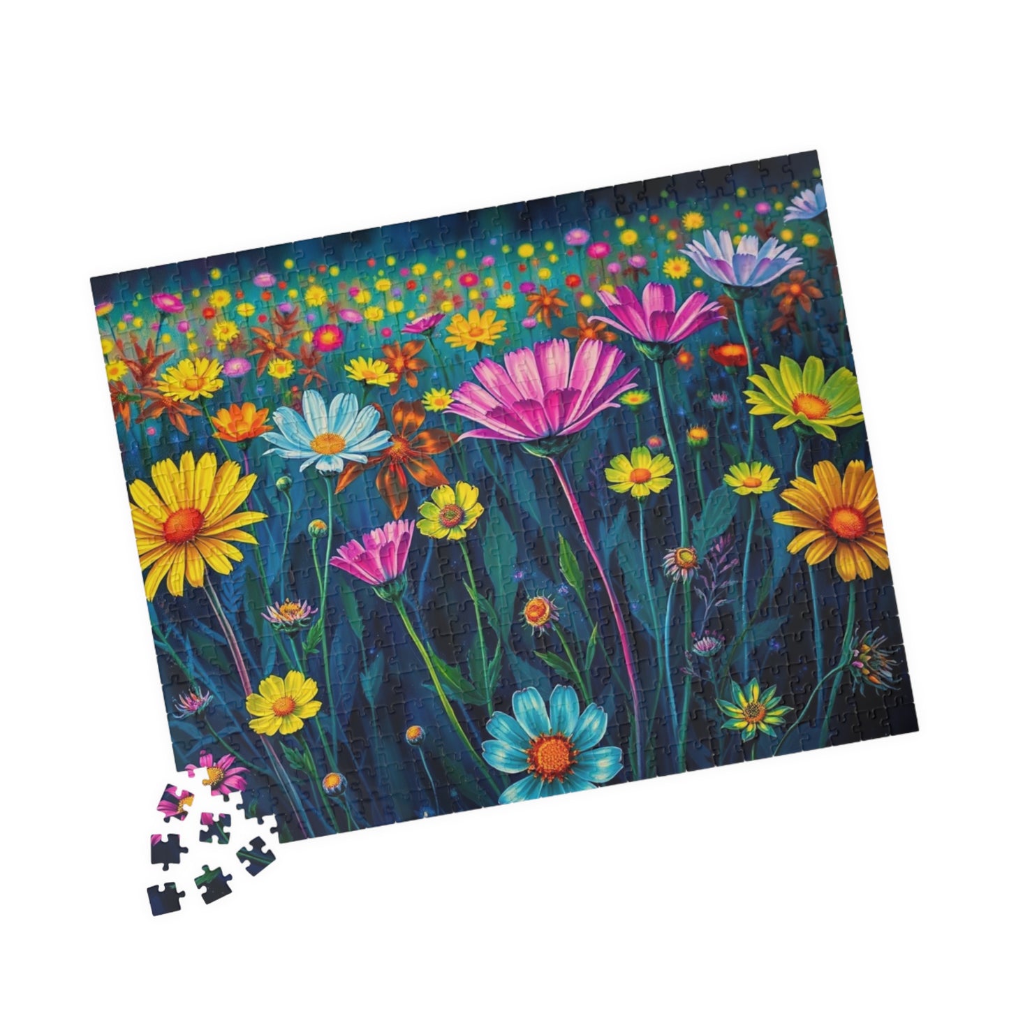 Vibrant Floral Jigsaw Puzzle | 110-1014 Piece Flower Game | Perfect for Nature Lover, Family or Solo Activity, Best Gift Idea, Puzzle Night Puzzle The Puzzle Chest