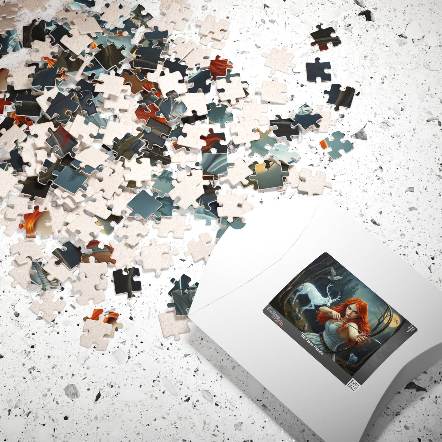 Enchanting Forest Quest Puzzle, Artemis Goddess of the Hunt Jigsaw Game | Whimsical Art, Nature Enthusiast Gift, Family Activity, Cozy Night Puzzle The Puzzle Chest