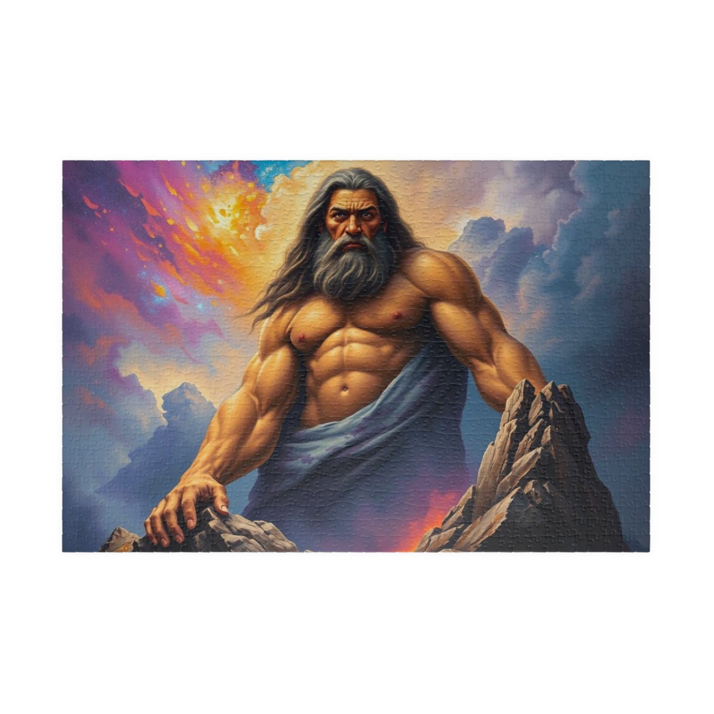 Mythical God Puzzle | 110, 252, 520, 1014-piece | Unique Gift for Puzzle Lovers | Art for Home Entertainment, Family Fun, Quiet Leisure 1014 pcs (Horizontal) Puzzle The Puzzle Chest