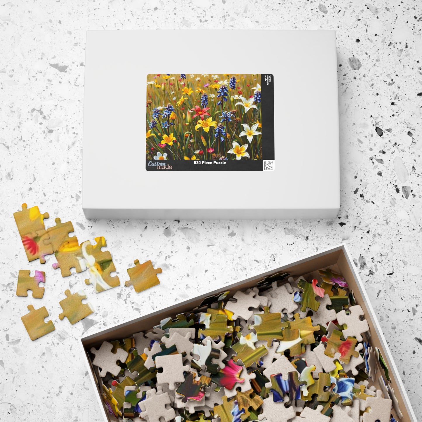 Floral Puzzle - Nature's Beauty, Jigsaw Puzzle for Family Fun, Gift for Garden and Puzzle Lovers, Mindfulness Activity, Indoor Entertainment Puzzle The Puzzle Chest
