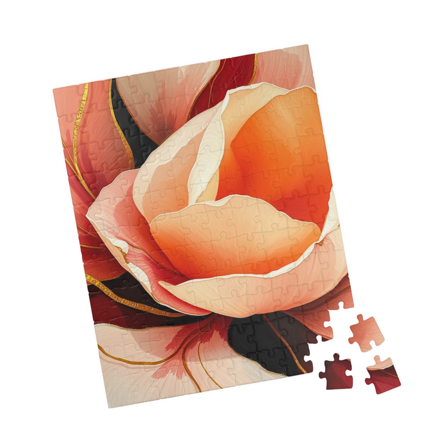 Floral Puzzle - Beautiful Rose Design Jigsaw Puzzle for Flower Lovers, Home Entertainment, Family Fun, Thoughtful Gift for All Occasions Puzzle The Puzzle Chest