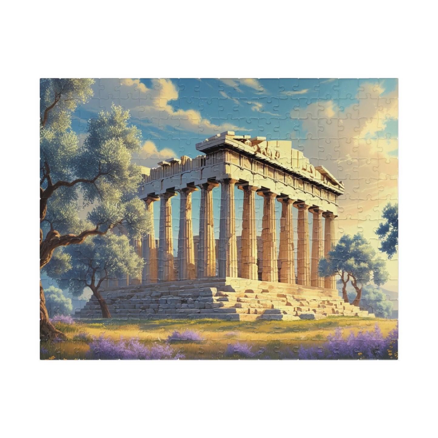 The Parthenon Jigsaw Puzzle - Athens Landmark, 110, 252, 520, 1014-piece Game Ideal for Game Nights, Solo Fun, Gift for Friends 252 pcs (Horizontal) Puzzle The Puzzle Chest