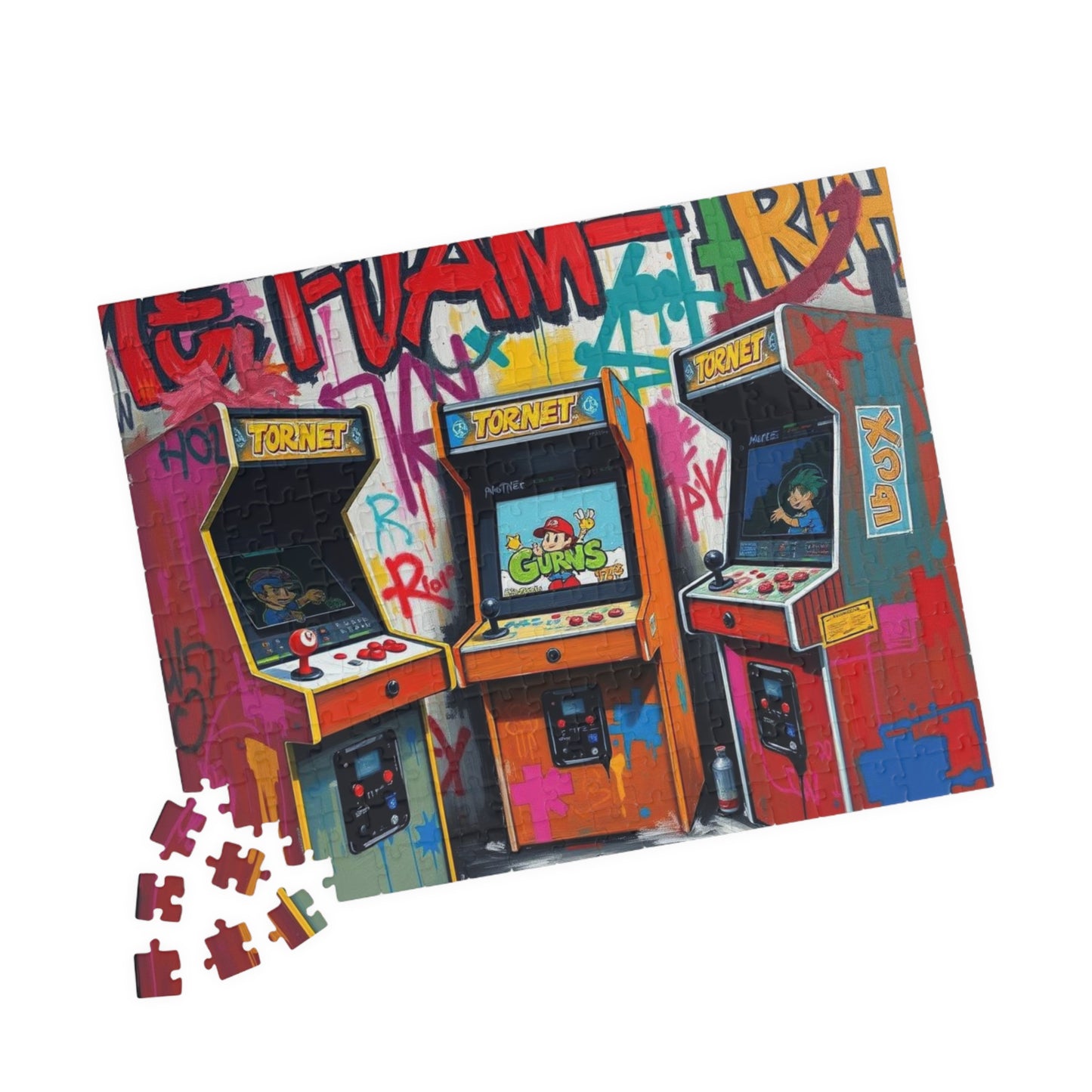 Arcade Nostalgia Puzzle - Pop Art Puzzle for Adults, Retro Gaming, Ideal for Game Lovers, Family Fun, Birthday Gifts, Home Entertainment Puzzle The Puzzle Chest