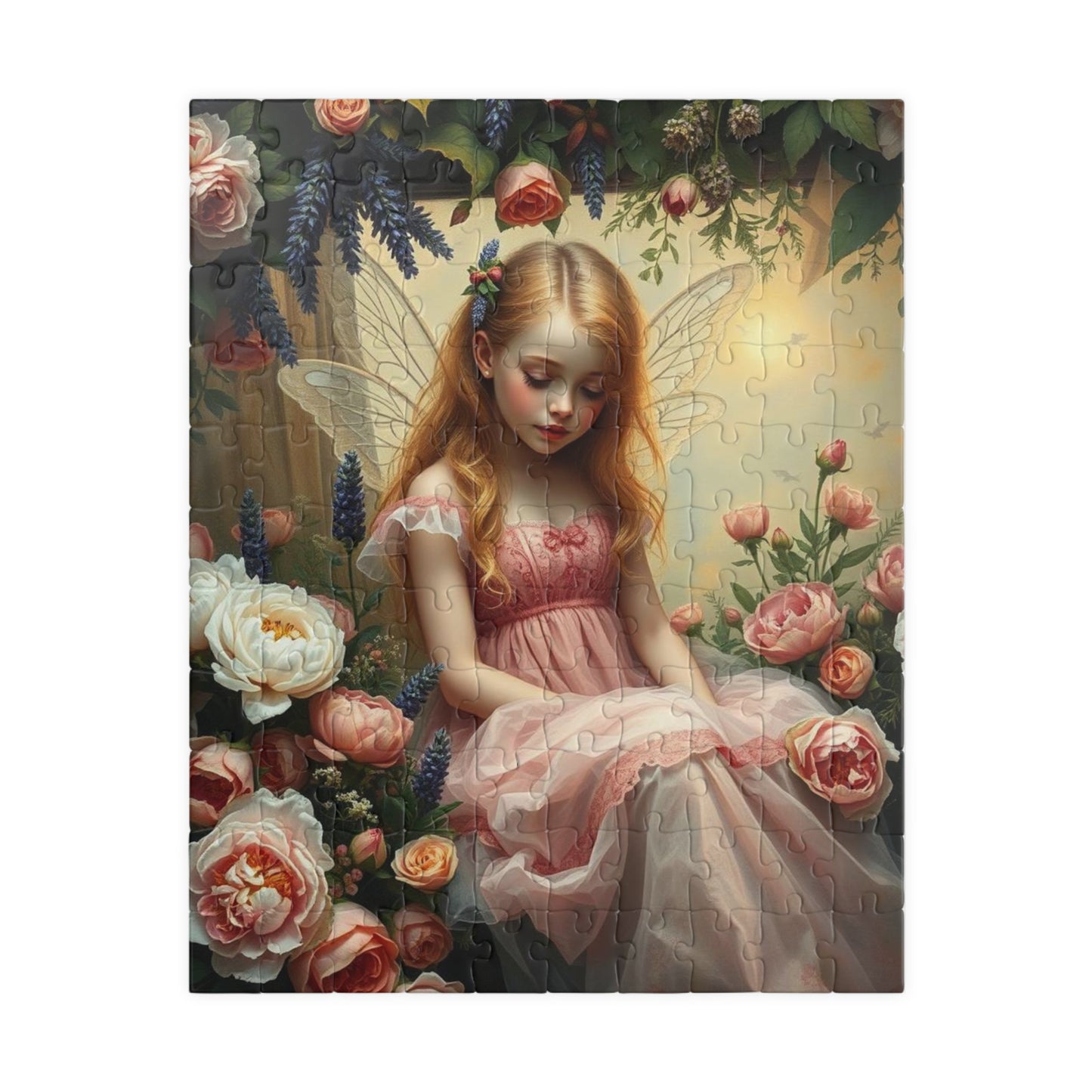 Peony and Rose Fairy Themed Puzzle - Enchanting 110-1014 Piece Mindful Jigsaw Gift for Adult Fantasy Puzzle Lover, Family or Solo Fun