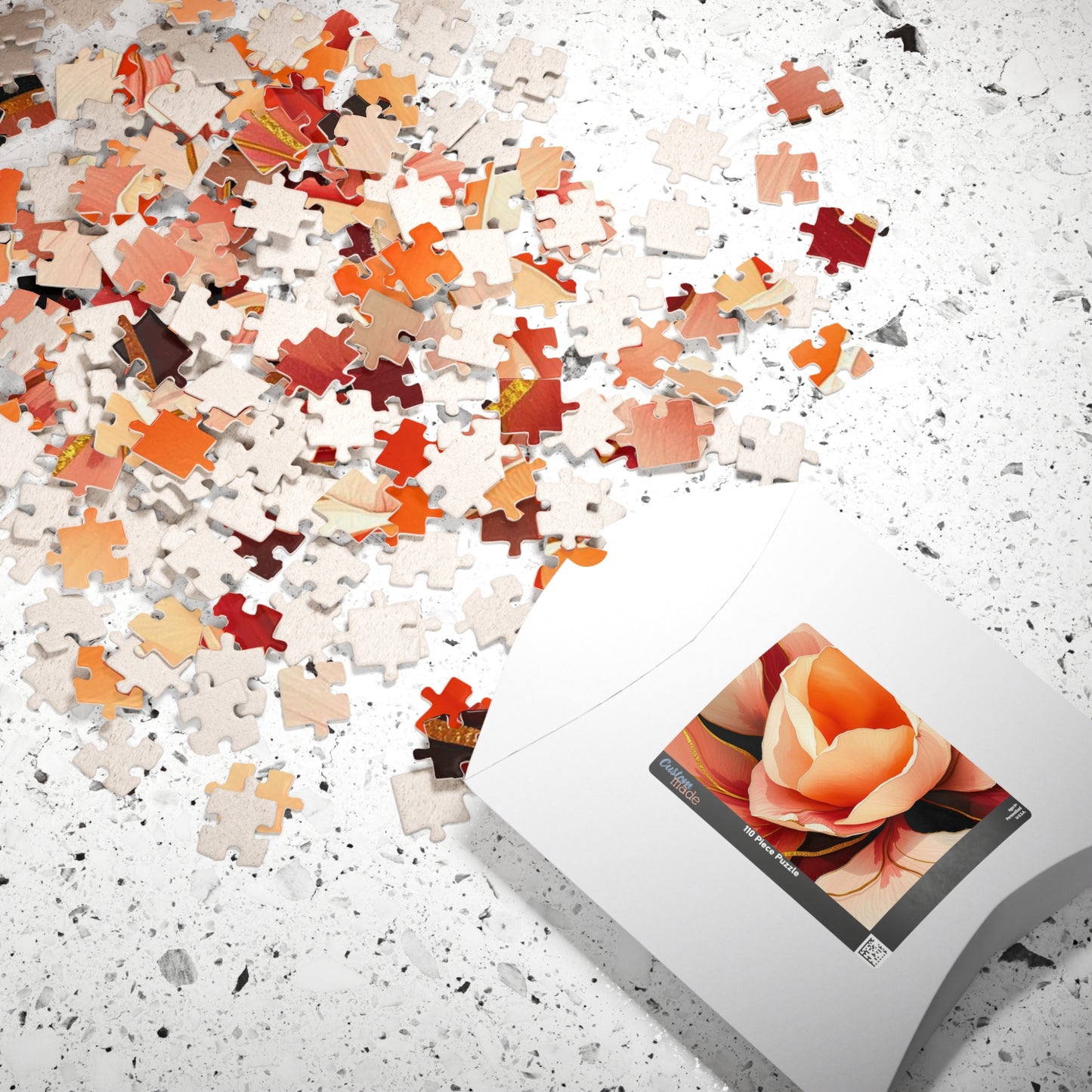 Floral Puzzle - Beautiful Rose Design Jigsaw Puzzle for Flower Lovers, Home Entertainment, Family Fun, Thoughtful Gift for All Occasions Puzzle The Puzzle Chest