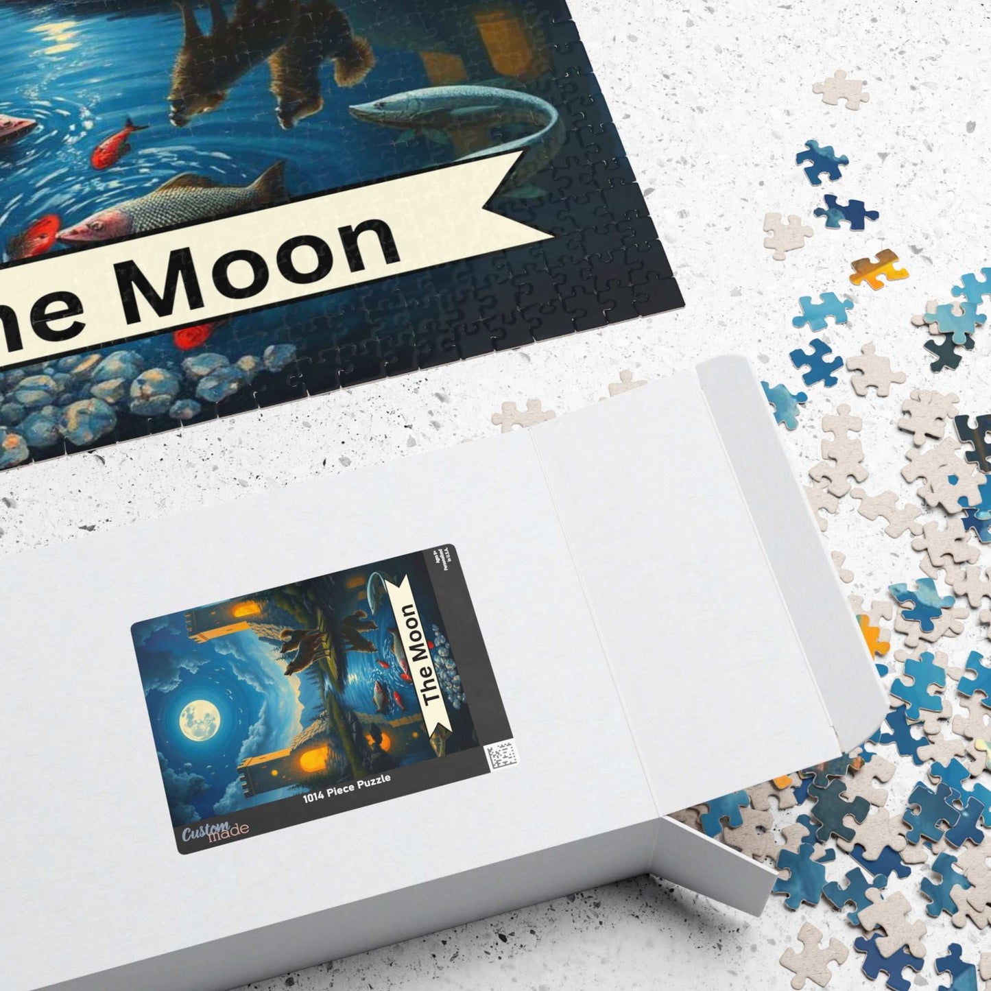 The Moon Jigsaw Puzzle - Tarot Style Moonlit Castle, 110-1014 Piece Ideal for Family Game Night, Puzzle Lover Gift, Mindfulness Activity Puzzle The Puzzle Chest