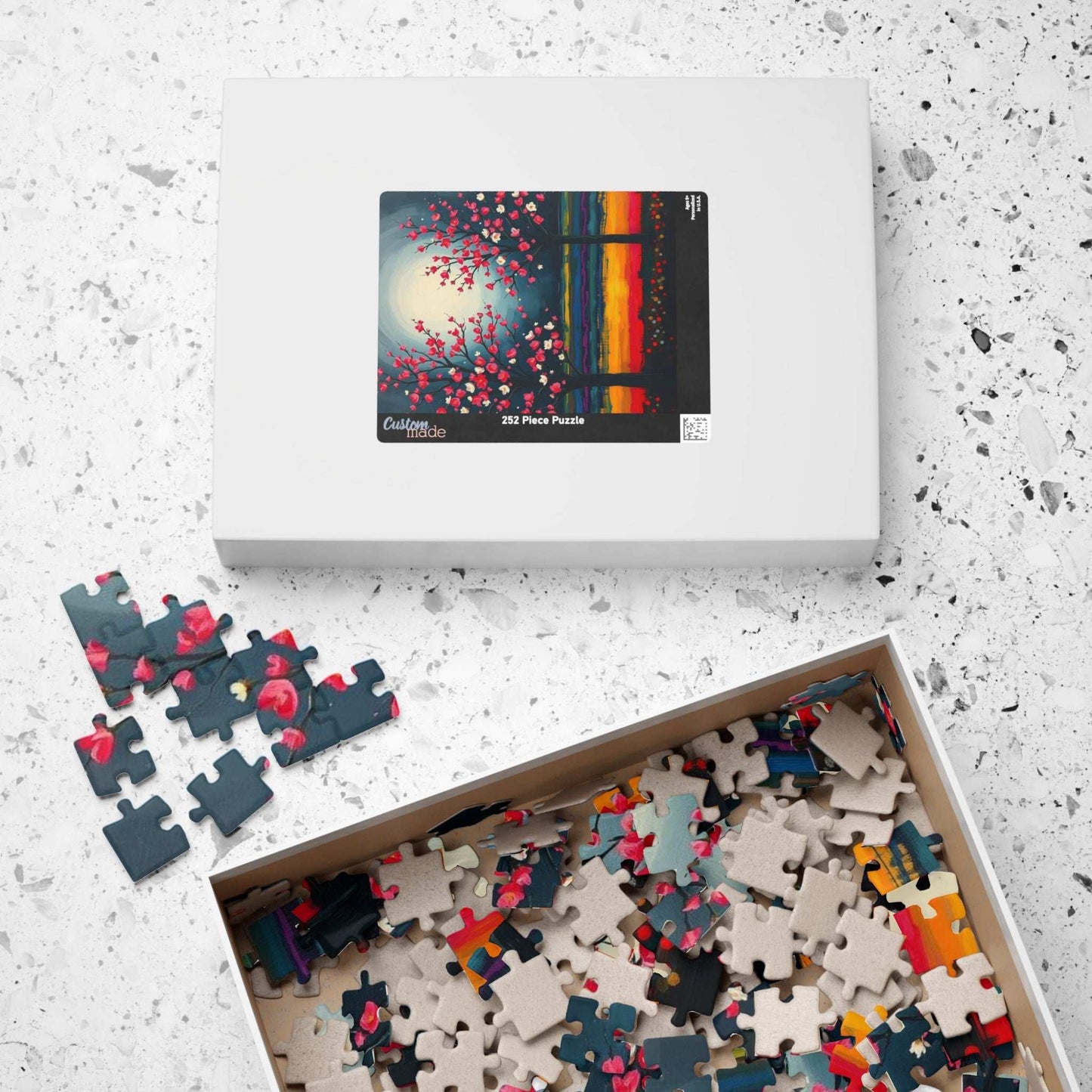 Colorful Landscape Jigsaw Puzzle, Home Activity, Gift for Nature Lover and Friends, Family Game Night Brain Teaser, Unique Wall Art Puzzle The Puzzle Chest