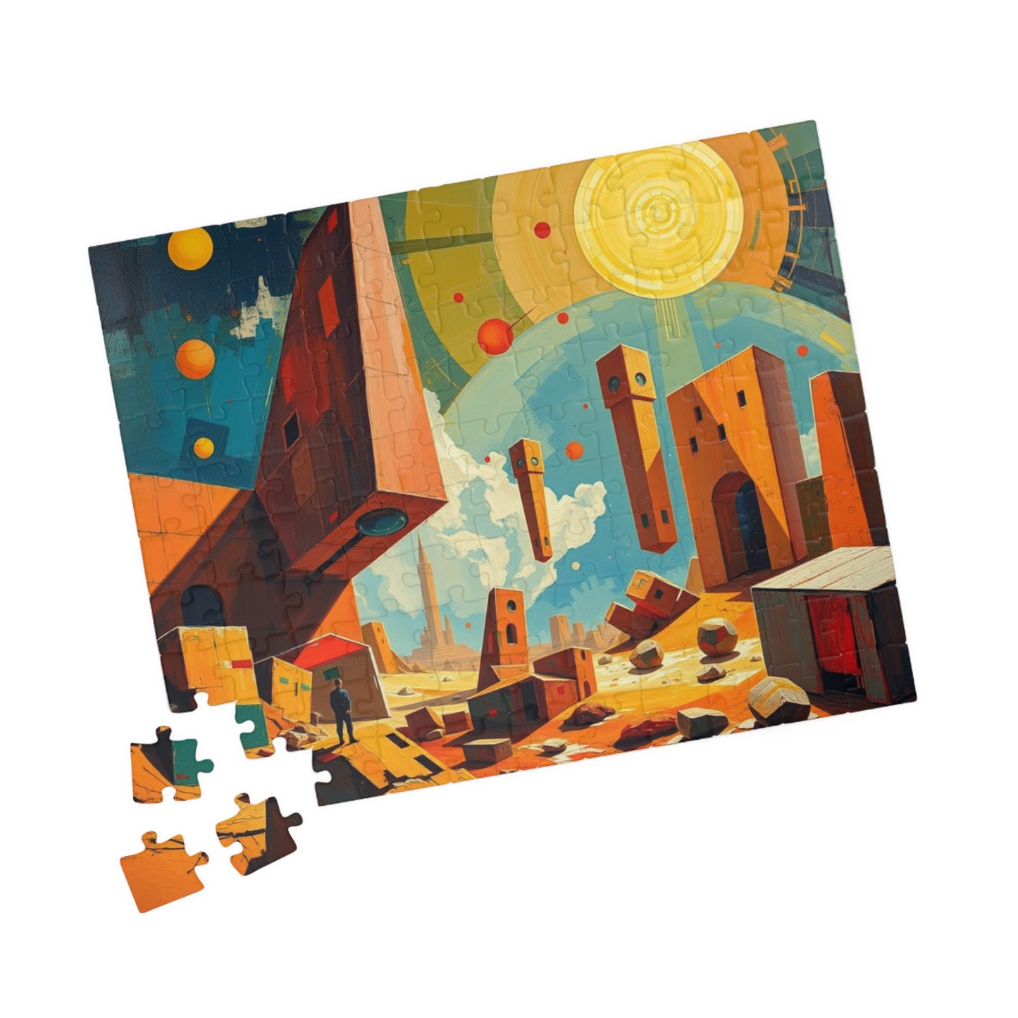 Cosmic Adventure Puzzle, Abstract Art Jigsaw Puzzle Game for Space Lovers Puzzle The Puzzle Chest