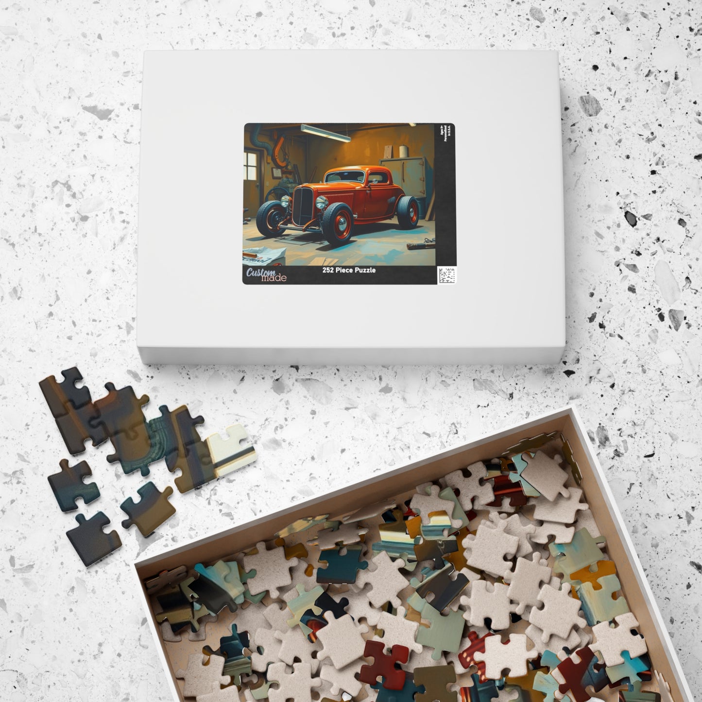 Vintage Car Puzzle - 1932 Deuce Coup, Retro Auto Jigsaw Game, Classic Car Art Puzzle The Puzzle Chest