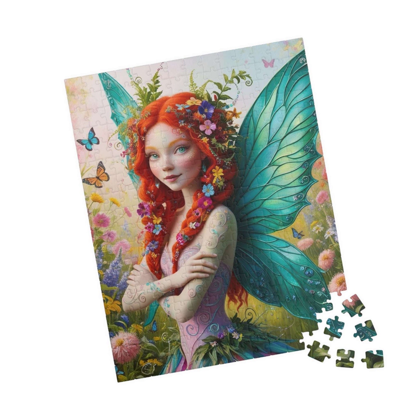 Sun-Kissed Butterfly Fairy Puzzle, Enchanting Mythical Jigsaw for Fantasy Lover, Gift for Adults, Artwork Puzzle, Relaxing Activity Puzzle The Puzzle Chest