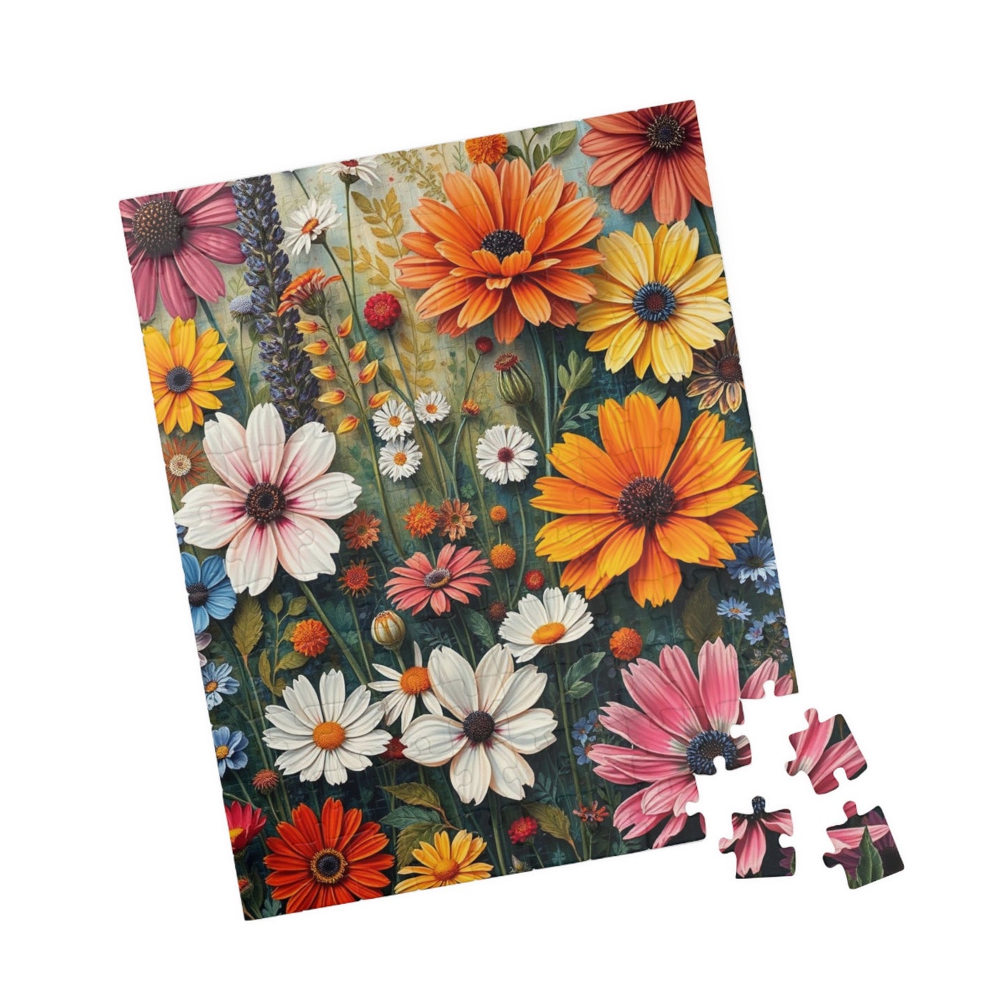 Floral Jigsaw Puzzle, Gift for Flower Lovers, Family Fun Activity, Solo Fun Puzzle The Puzzle Chest