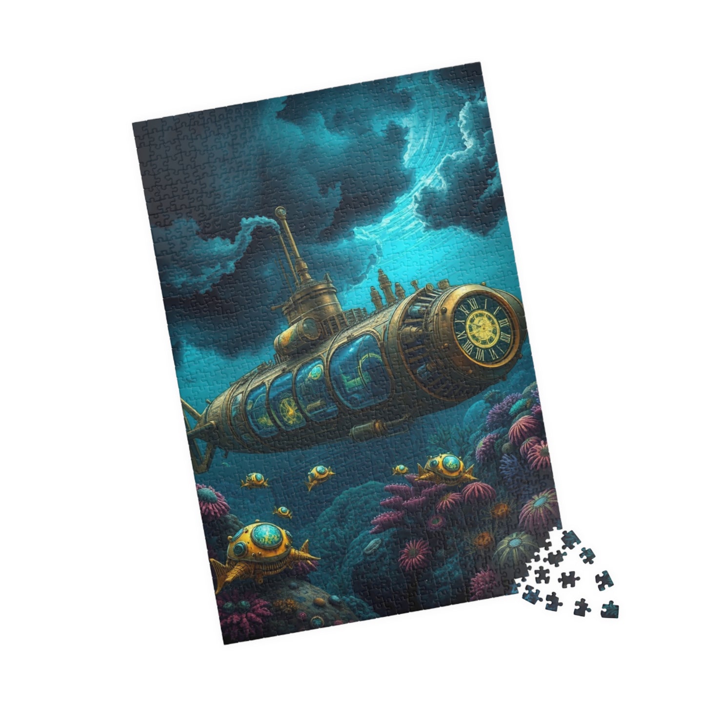Underwater Submarine Puzzle | Steampunk Adventure | Perfect Gift for Ocean Lovers, Family Game Night, Unique Wall Art, Educational Fun Puzzle The Puzzle Chest