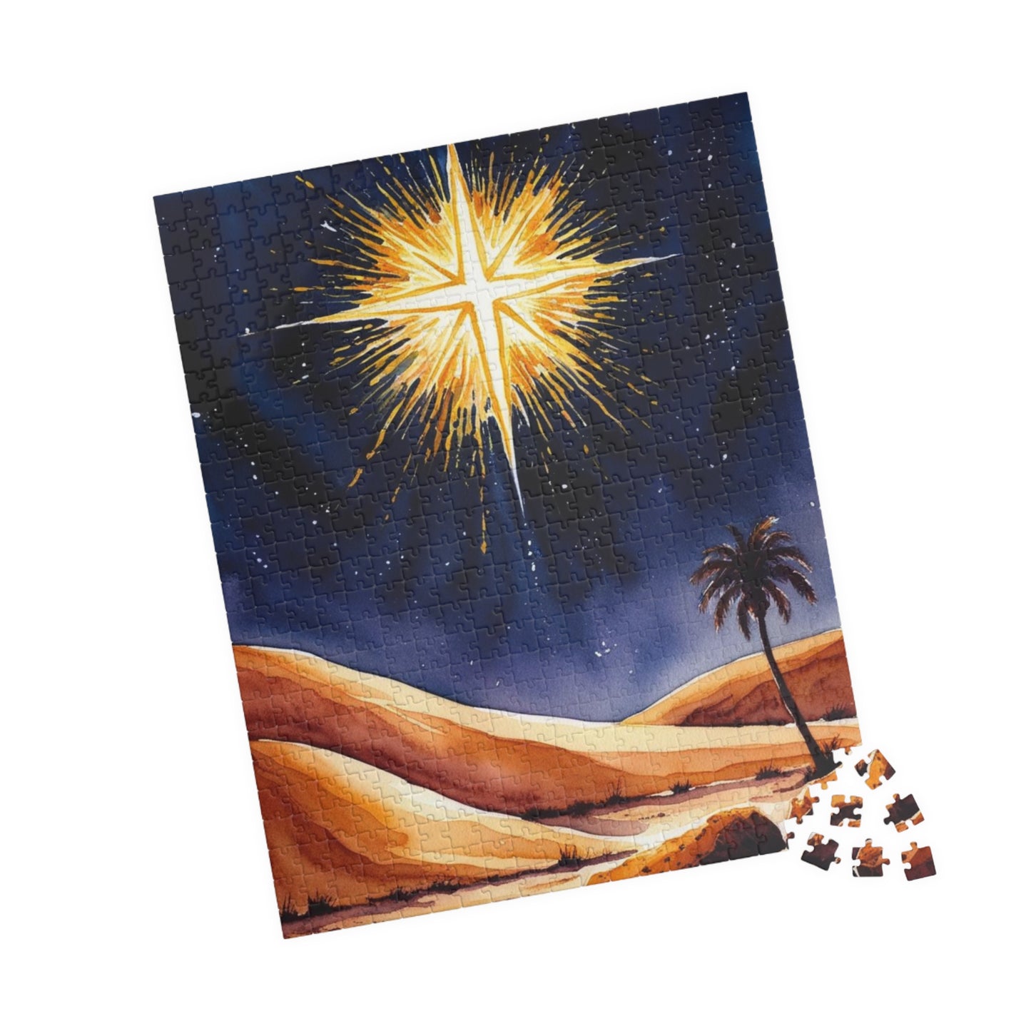 Star of David Jigsaw Puzzle, Religious Theme Faith-Based, 110, 252, 520, 1014 Piece - Holiday Gift, Jewish Holiday Celebration, Mindfulness Puzzle The Puzzle Chest
