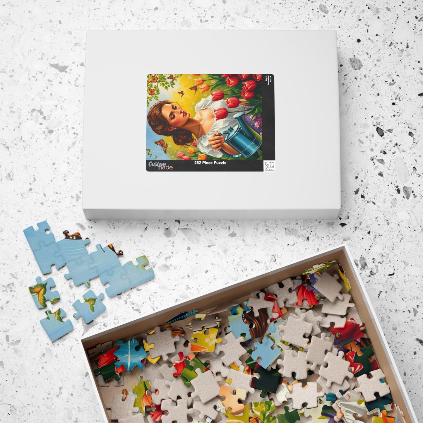 Spring Garden Puzzle - Beautiful Floral Jigsaw Puzzle for Adults, Perfect Gift for Nature Lovers, Family Fun Game Night, Relaxation Activity Puzzle The Puzzle Chest