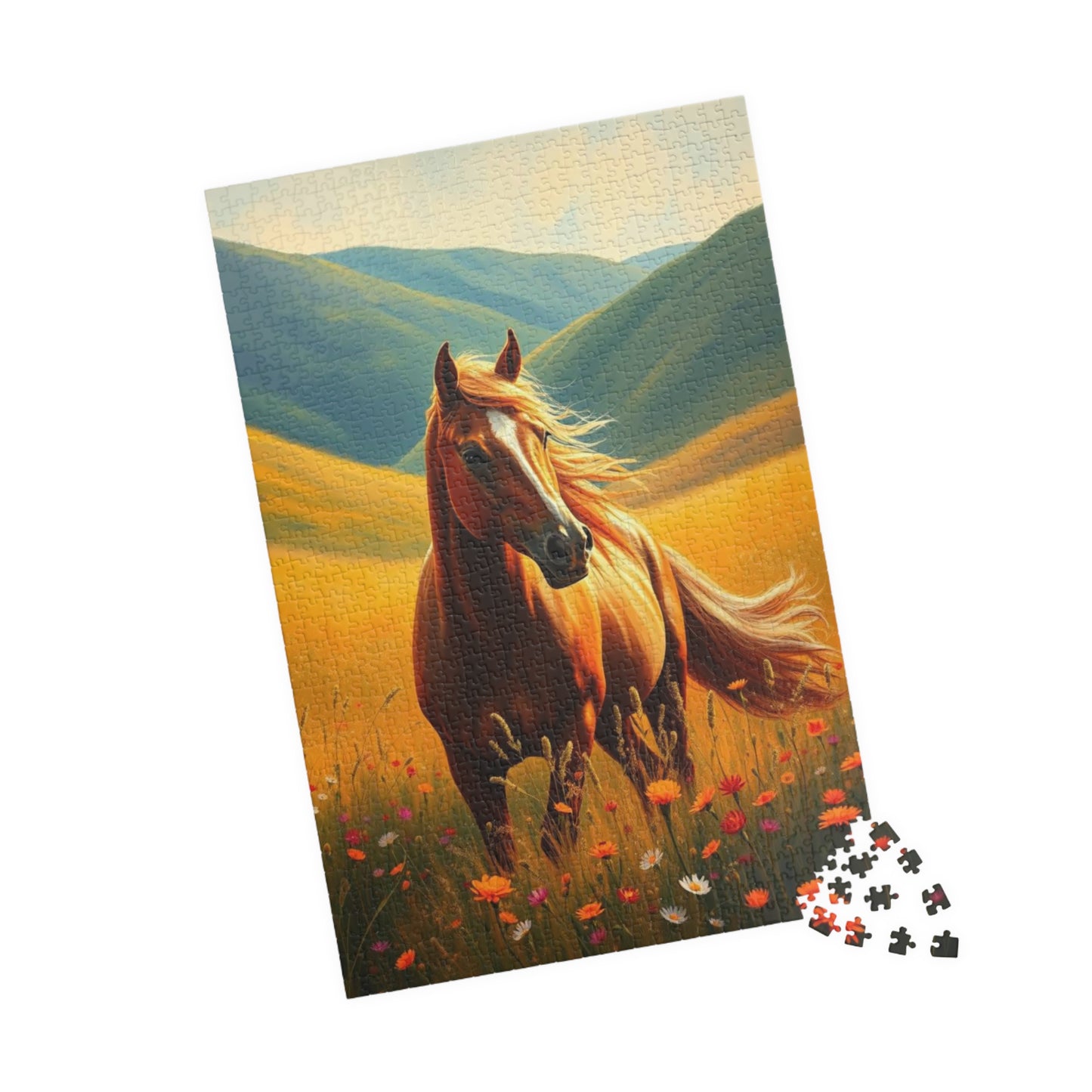 Horse Landscape Puzzle - Jigsaw Gift for Animal Lovers, Home Entertainment, Quiet Time Activity, Family Fun, Mindfulness Game for Friends Puzzle The Puzzle Chest