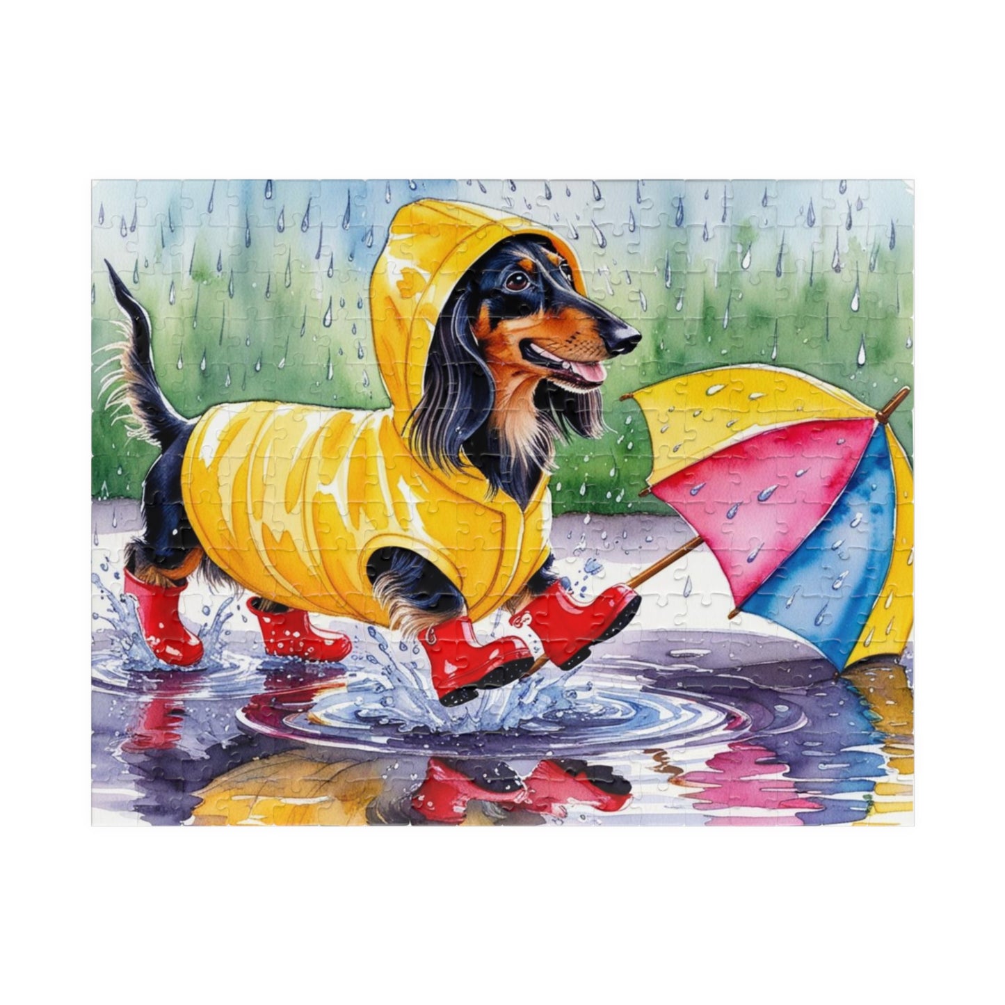 Dachshund Jigsaw Puzzle for Adults, 110/252/520/1014-Piece, Perfect for Dog Lovers, Family Fun, Gifts, Rainy Day Play, Pet-Themed Decor 252 pcs (Horizontal) Puzzle The Puzzle Chest
