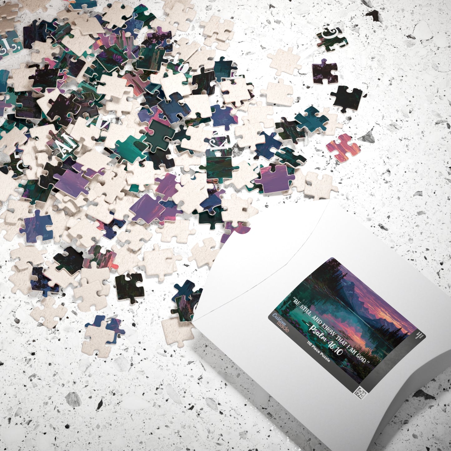 Still Waters – Peaceful Trust Jigsaw Puzzle, Inspirational Game Psalm 46:10 Quote, Spiritual Gift, Mindfulness Challenge Puzzle The Puzzle Chest